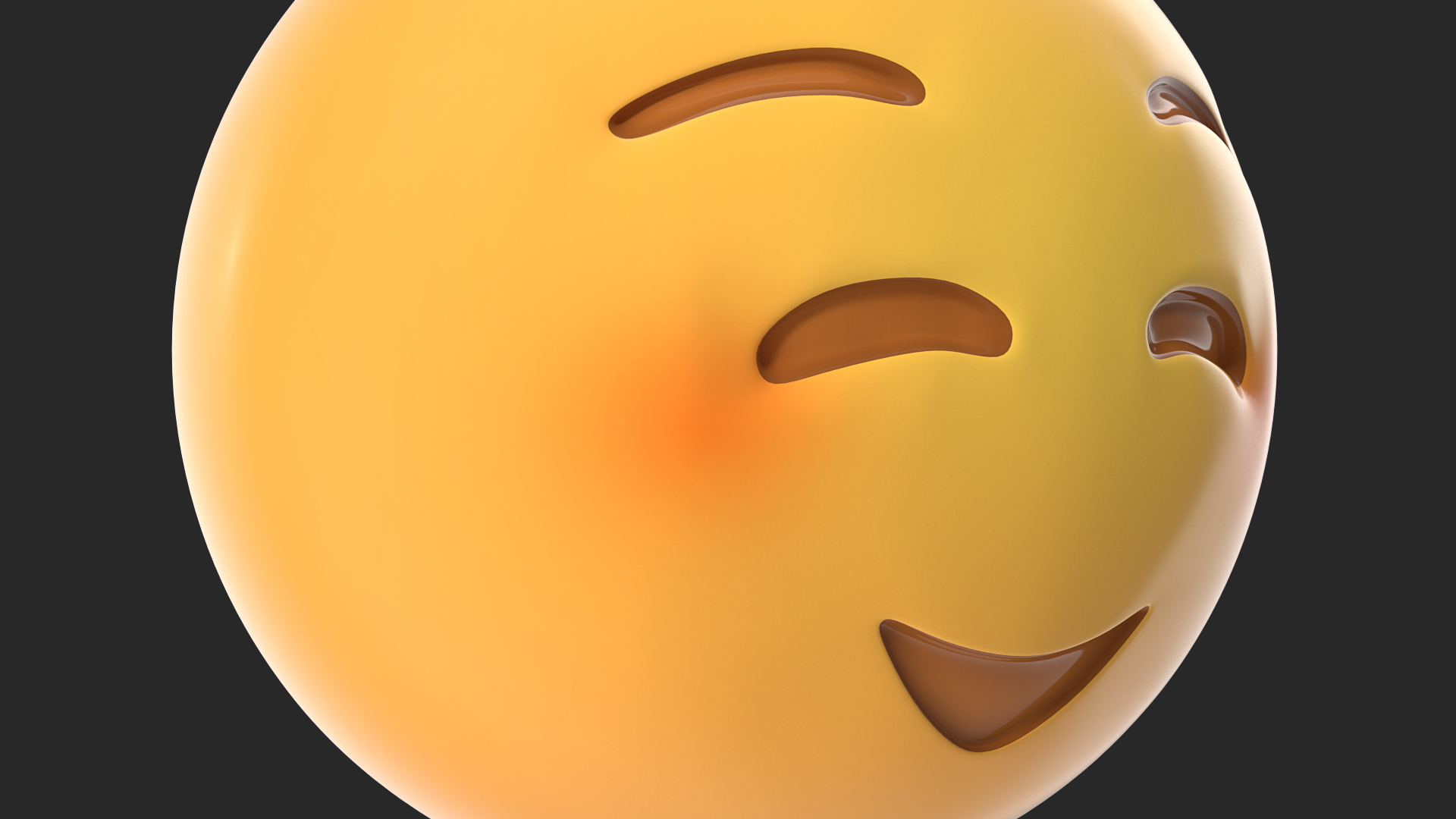 Shy Emoji 3D model