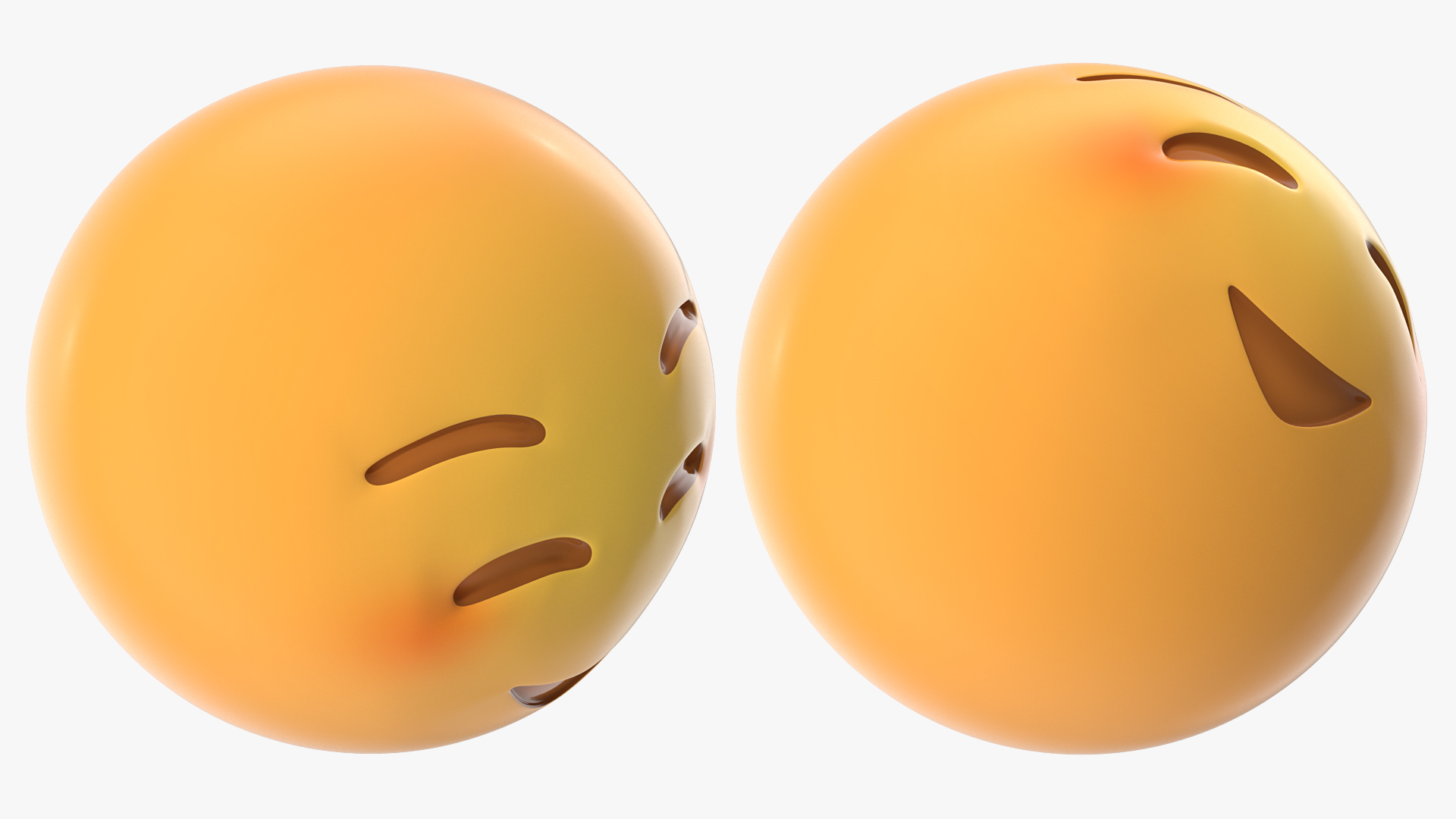 Shy Emoji 3D model