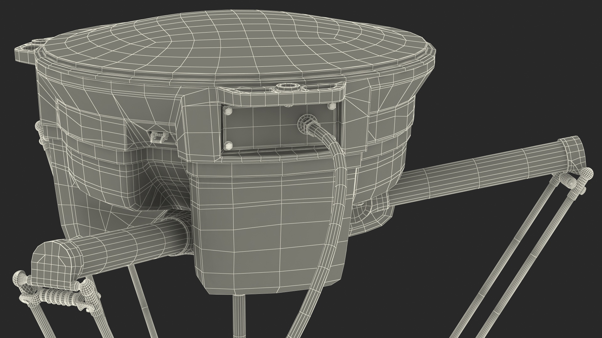 3D Packaging Parallel Robot Rigged