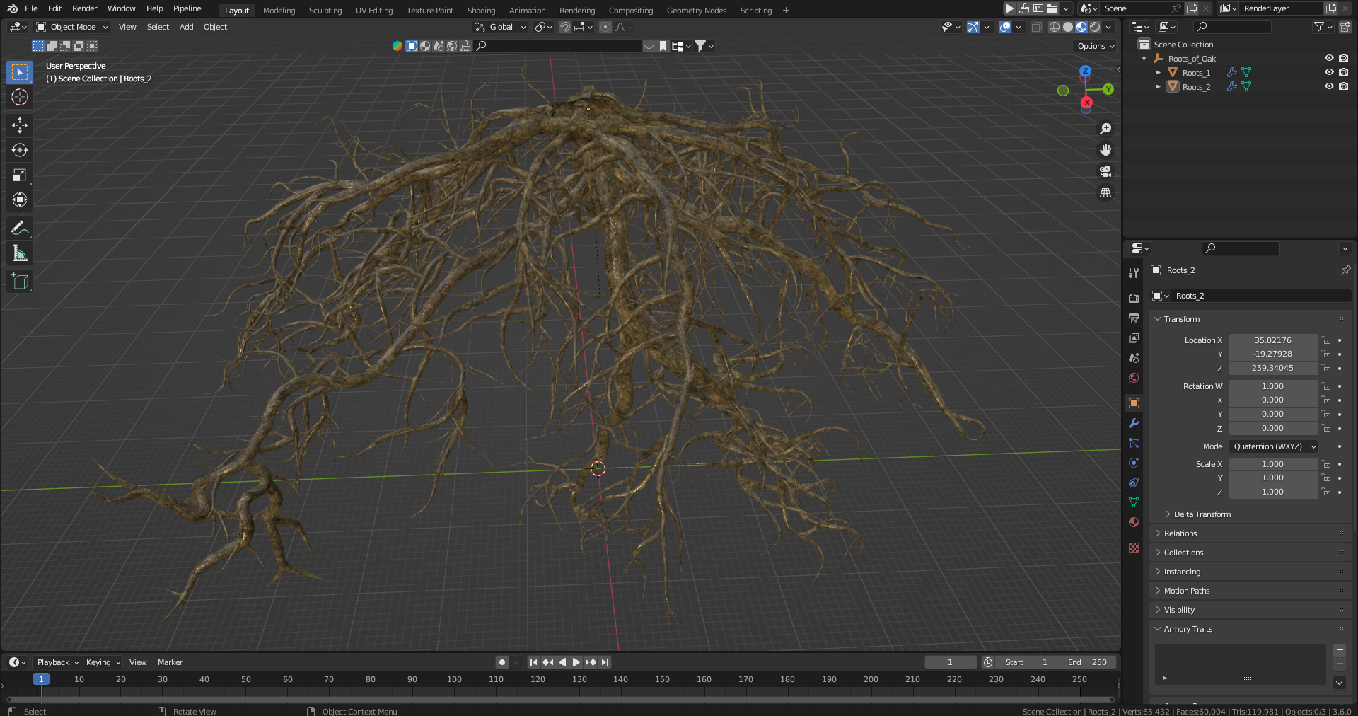 Roots of Oak 3D