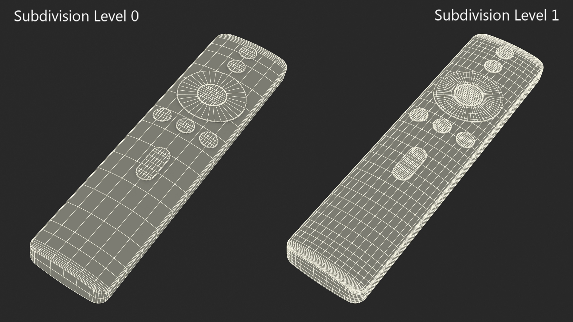 3D model TV Remote Controller