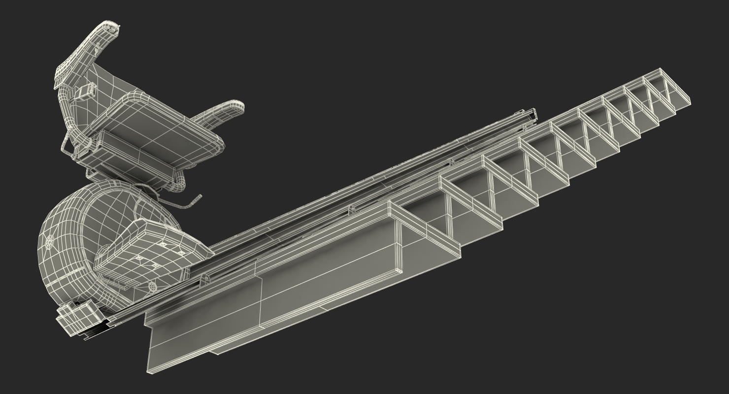 3D Straight Stairlift model