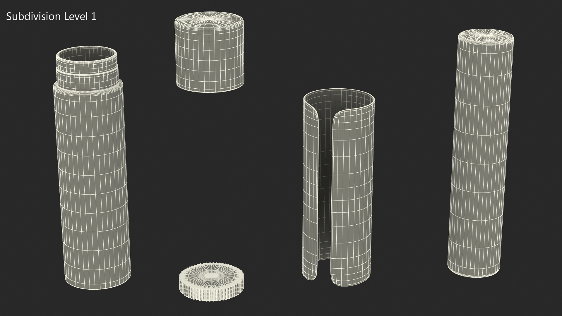 Lip Balm Green 3D model