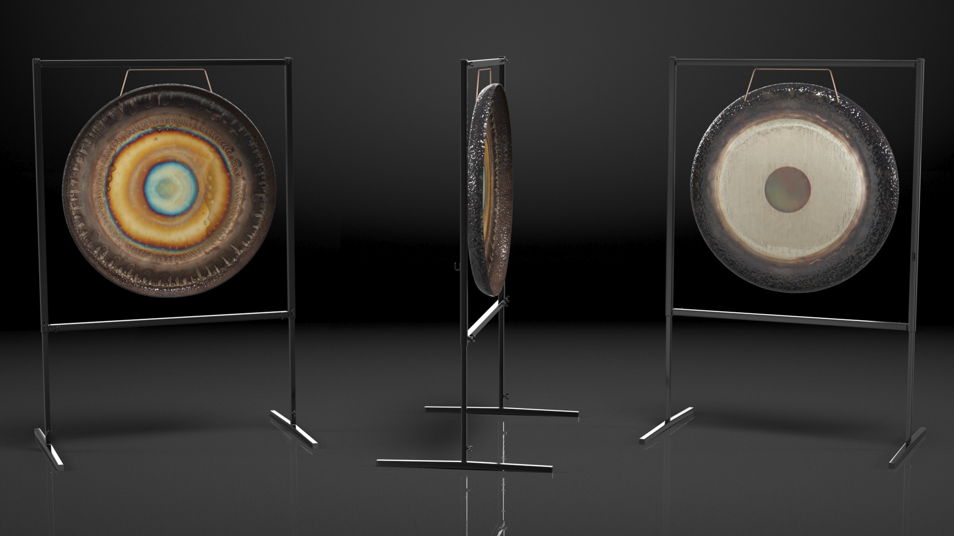 3D model Symphonic Gong 28 inch Square Stand