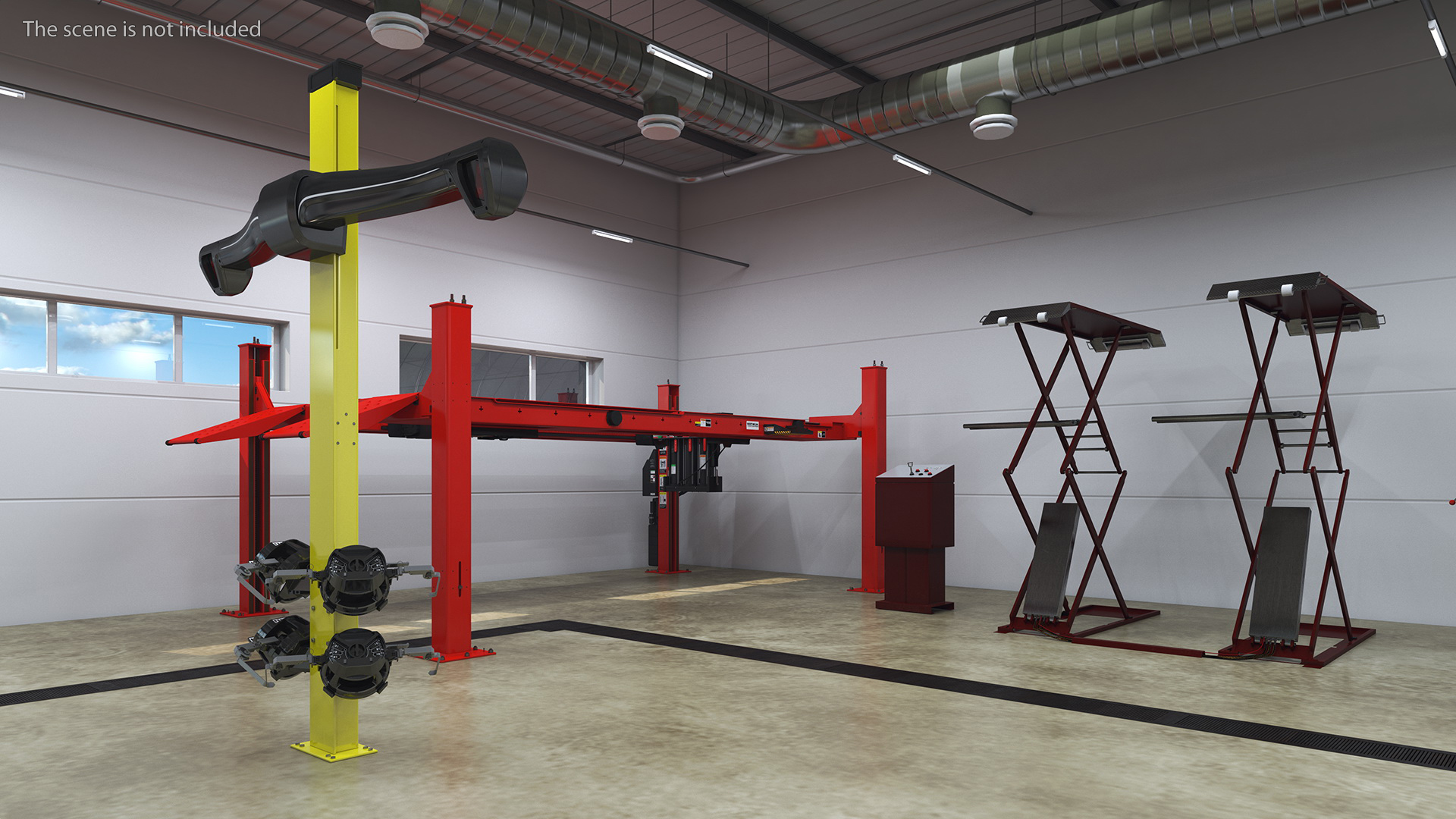 3D model Car Service Building