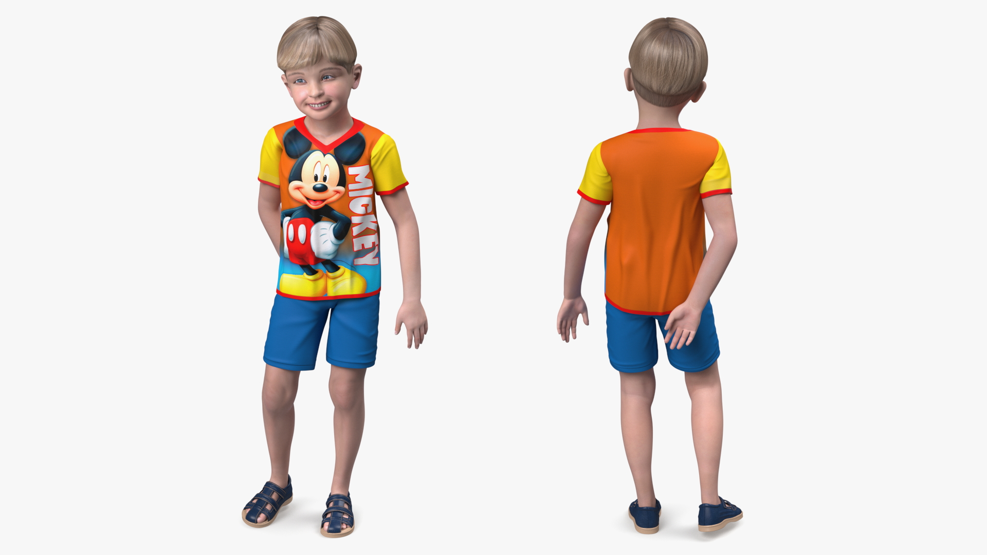 Realistic Child Boy 3D model