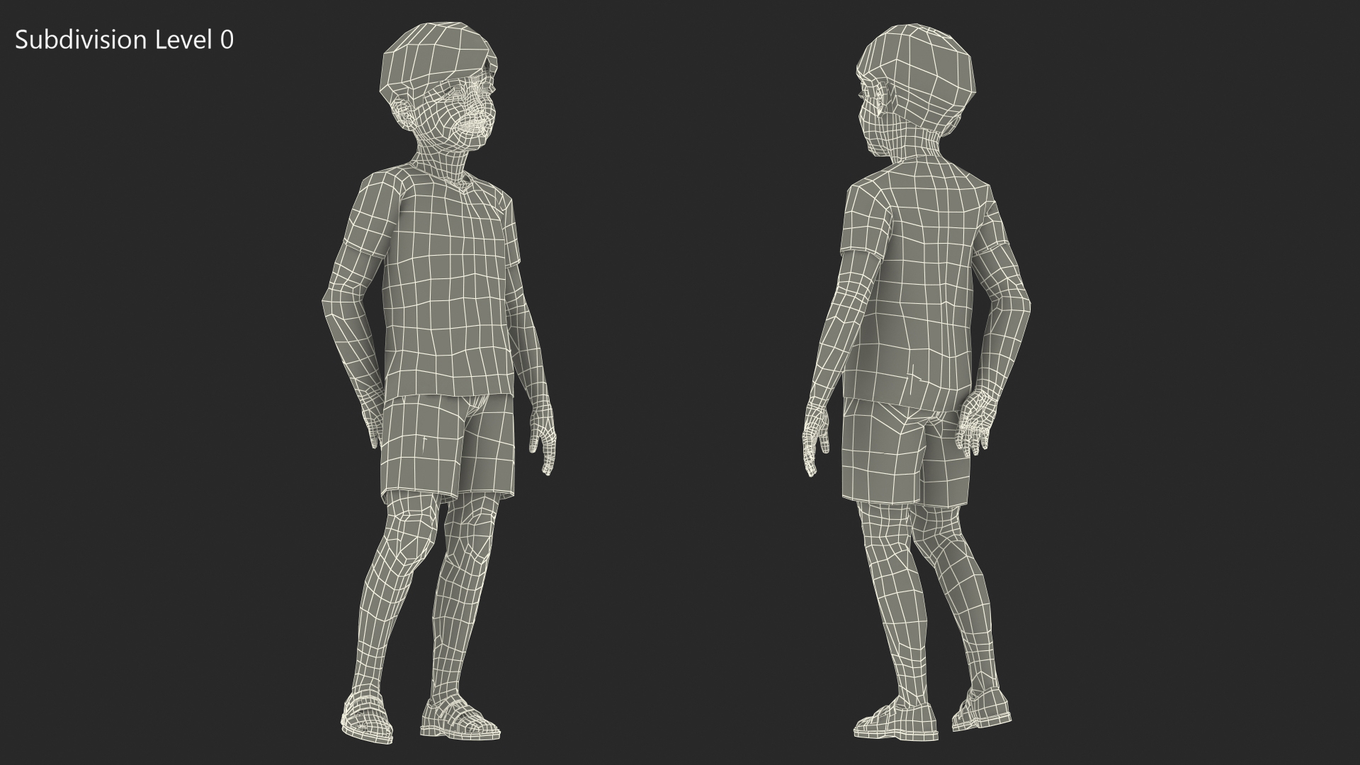 Realistic Child Boy 3D model