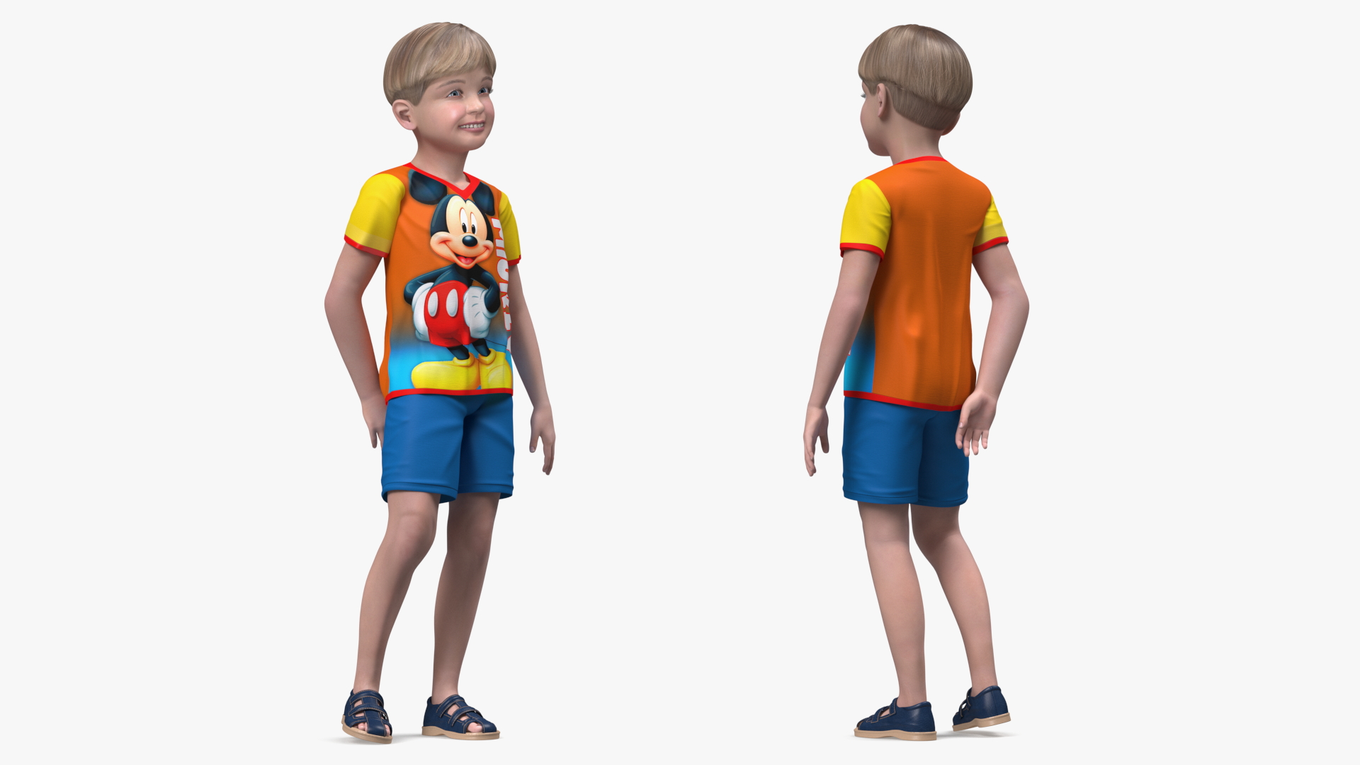 Realistic Child Boy 3D model