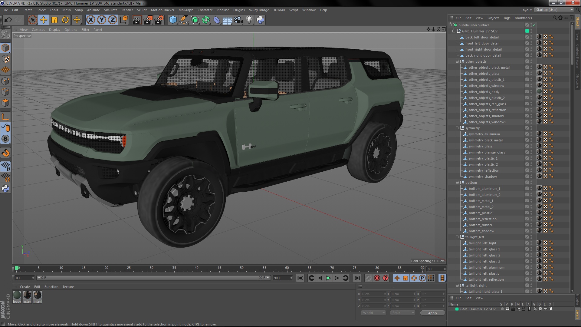 GMC Hummer EV SUV 3D