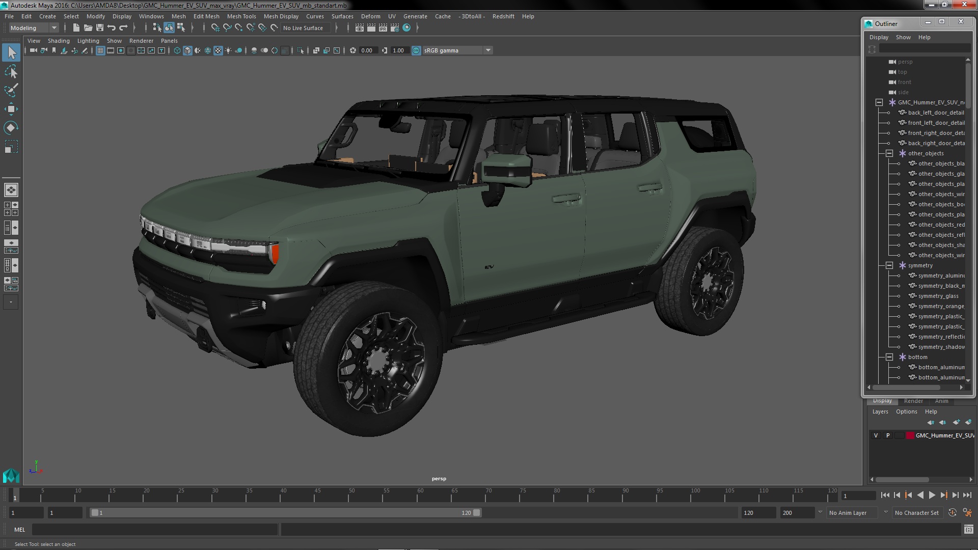 GMC Hummer EV SUV 3D