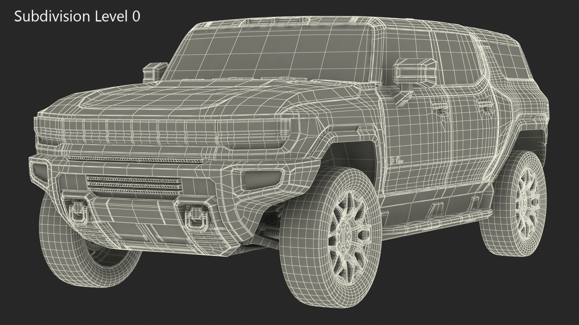 GMC Hummer EV SUV 3D