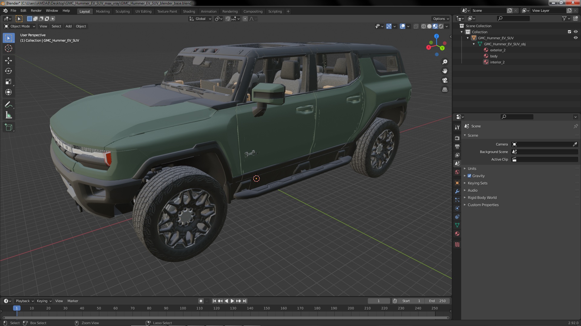 GMC Hummer EV SUV 3D