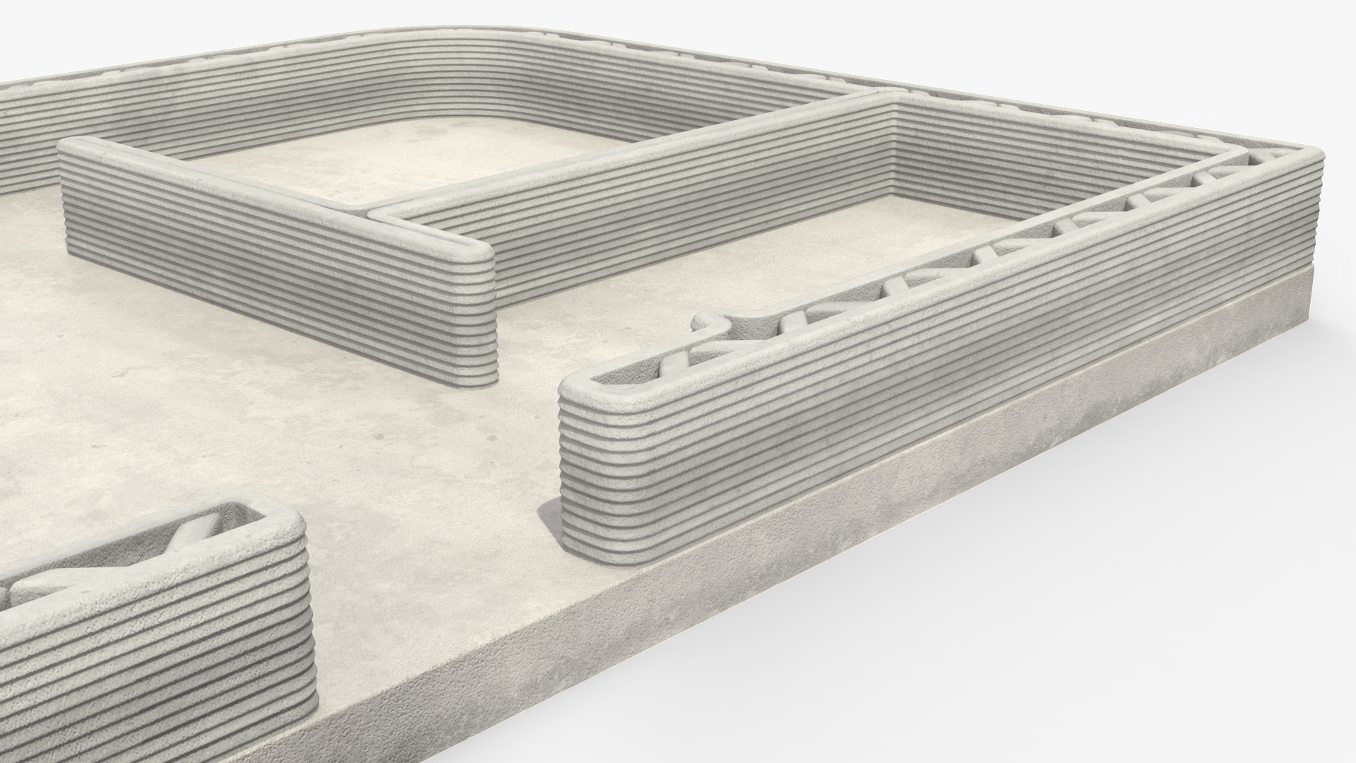 Incomplete 3D Printed House Module 3D model