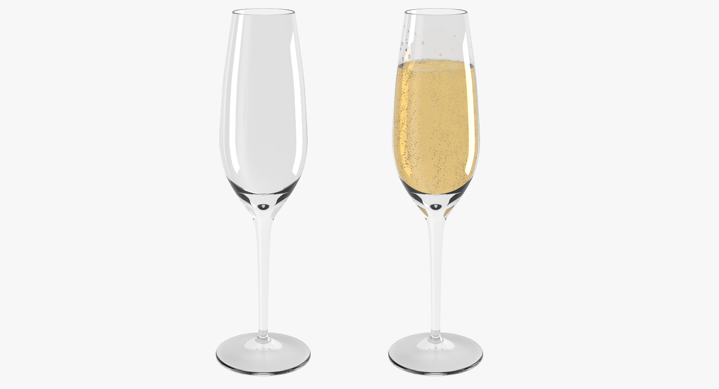 3D model Champagne Glass