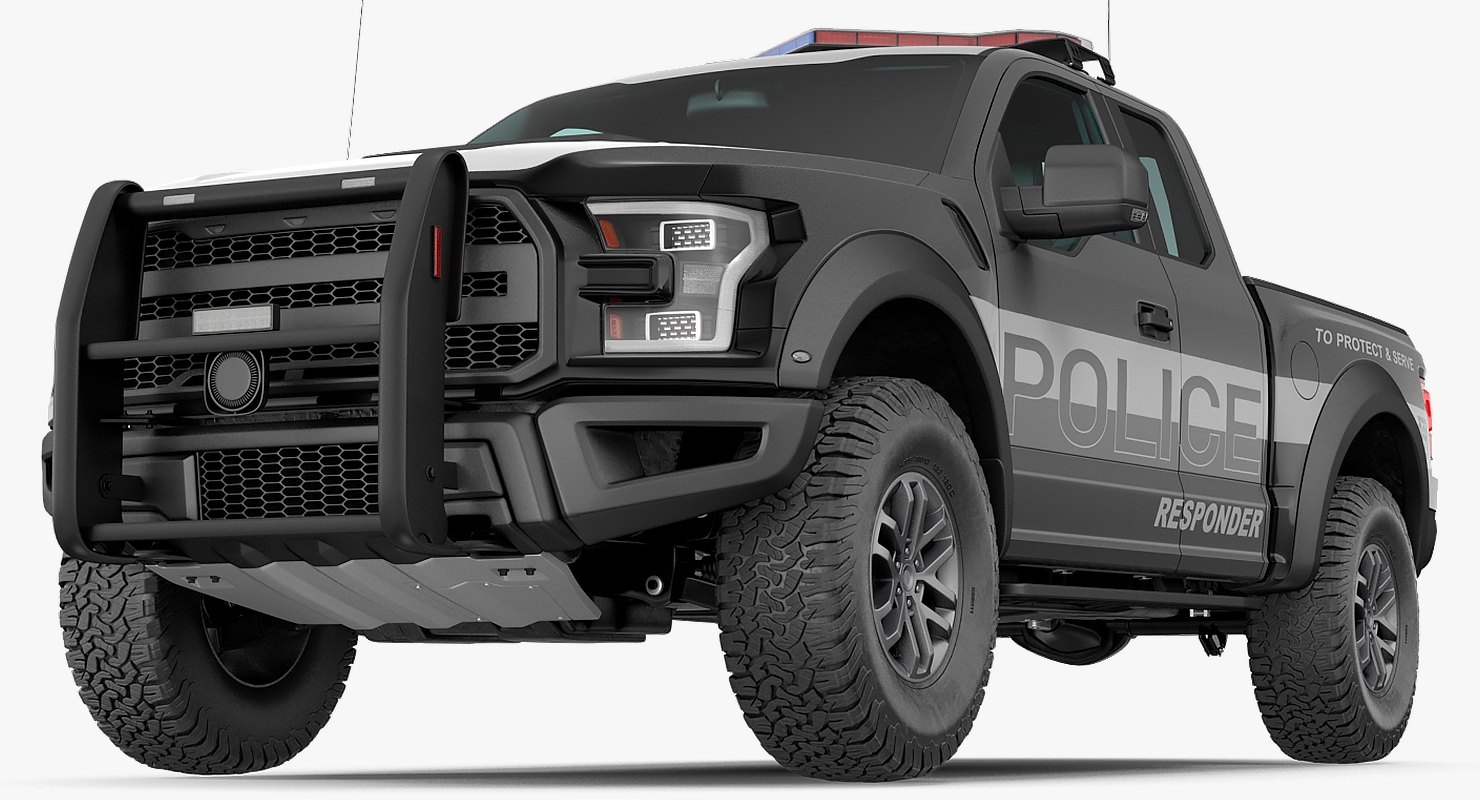 Police Pickup Truck Generic 3D