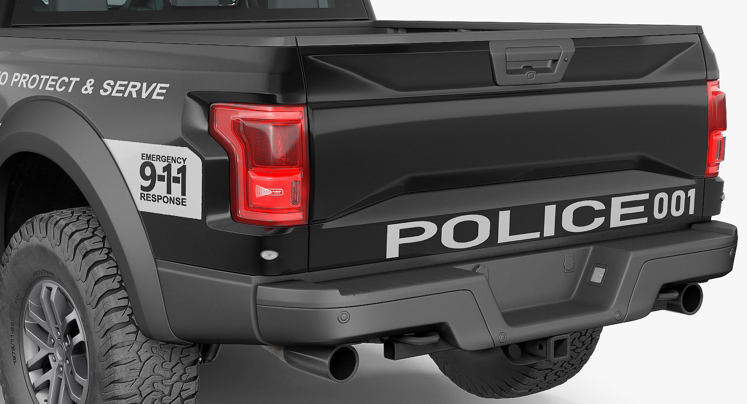 Police Pickup Truck Generic 3D