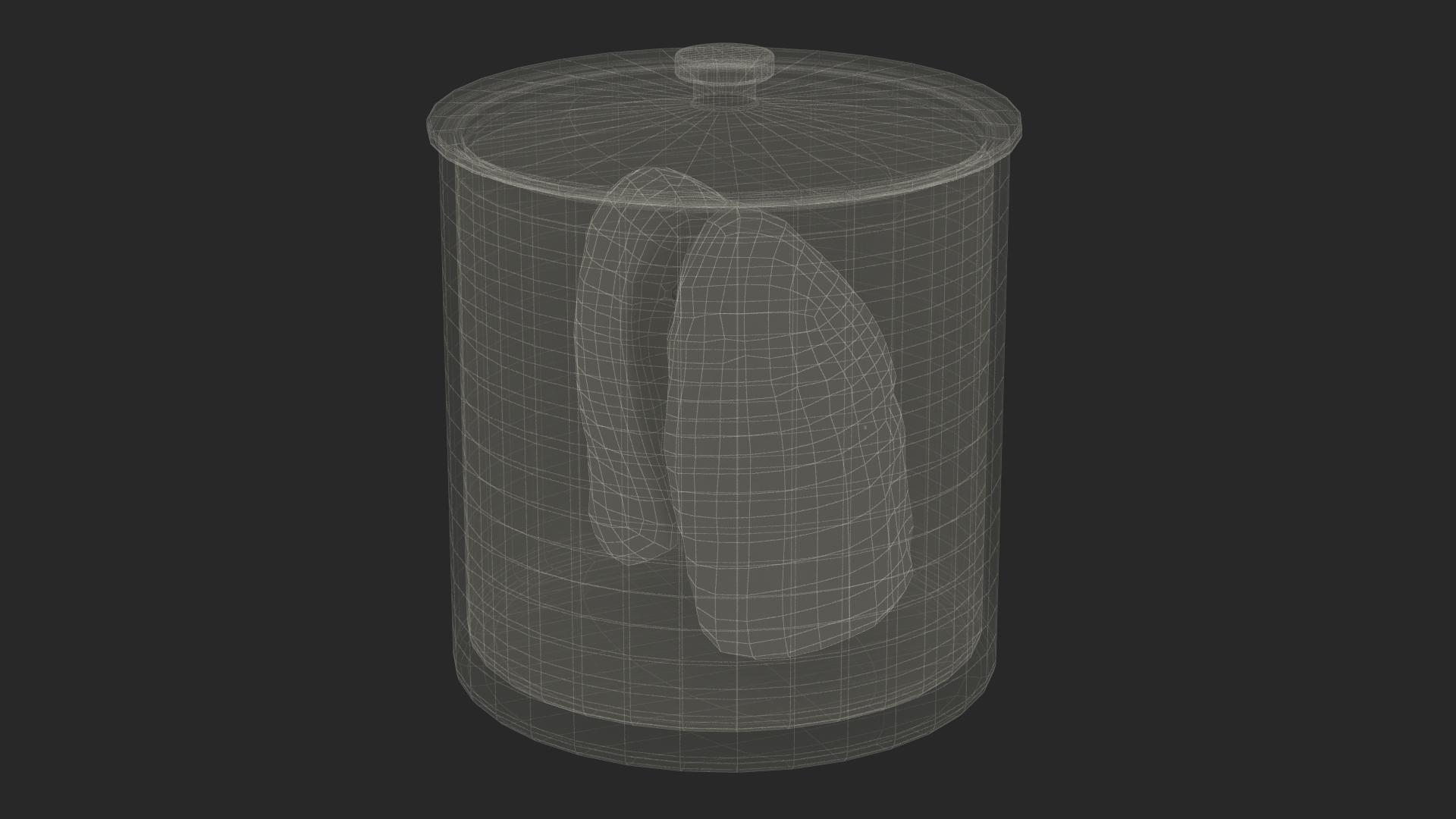 3D Human Lungs in Old Glass Jar model