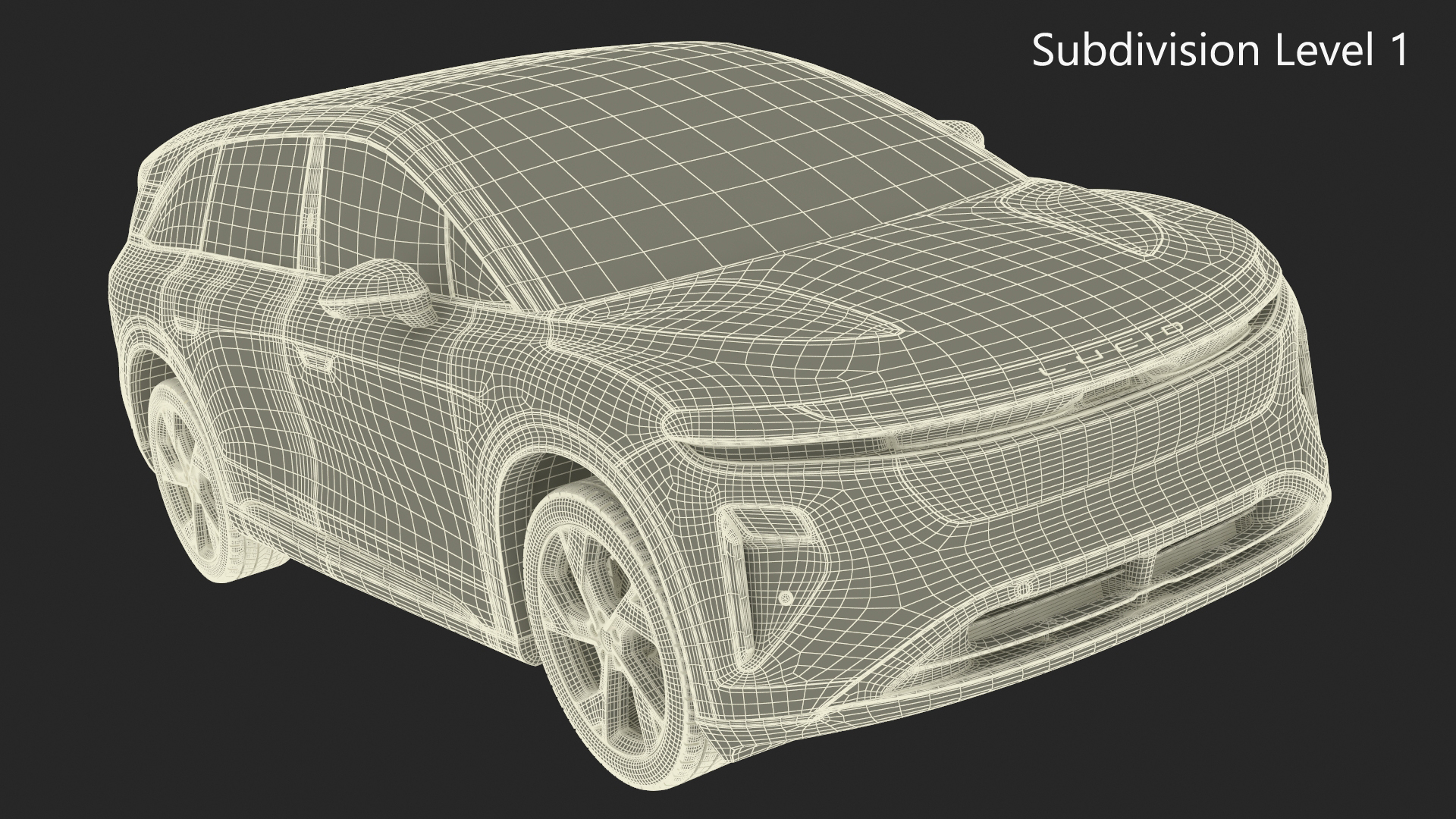 3D Lucid Gravity 2024 Electric SUV