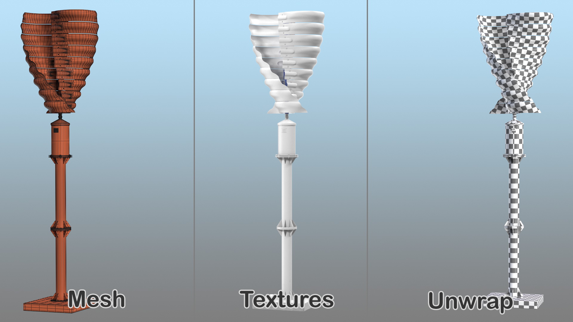 3D Vertical Axis Wind Turbine