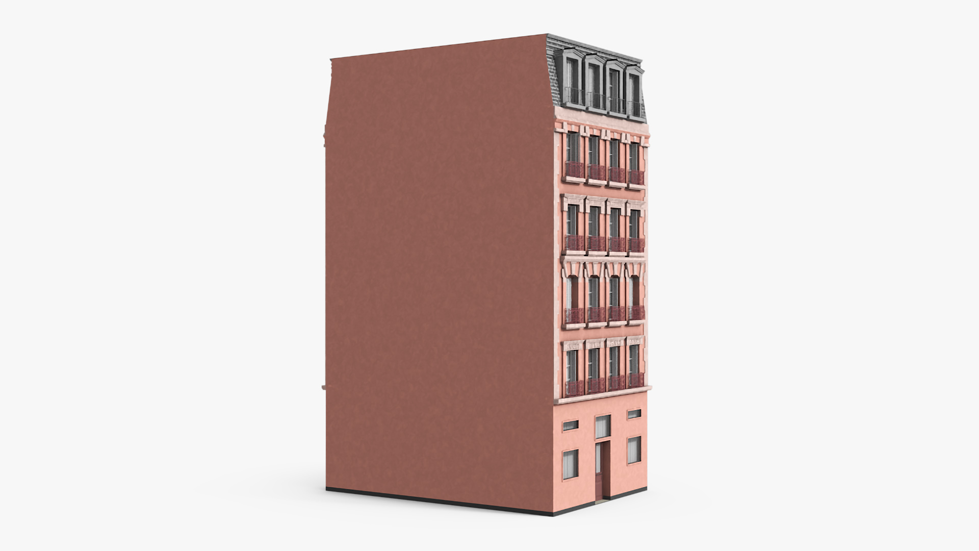 Paris Traditional Architecture Building 3D model