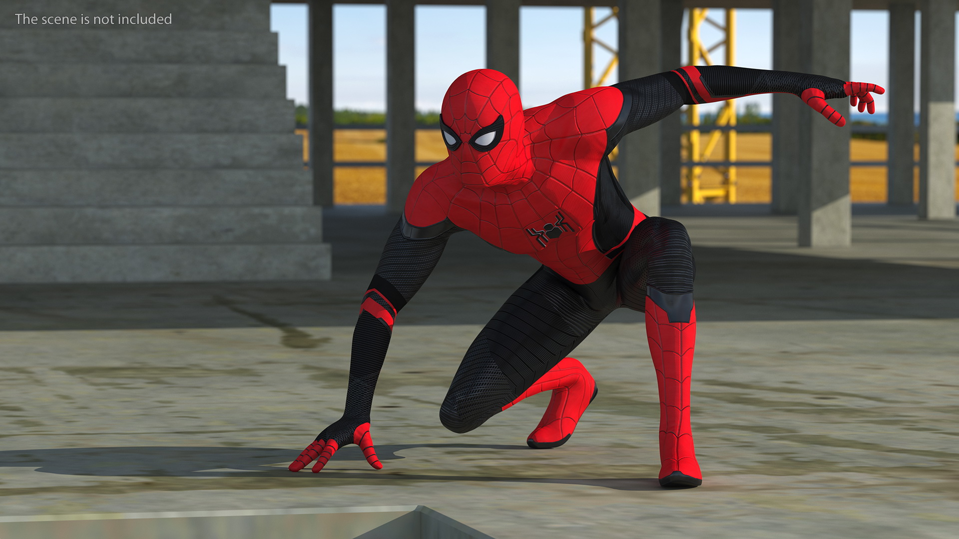 3D Spider Man Ready Pose