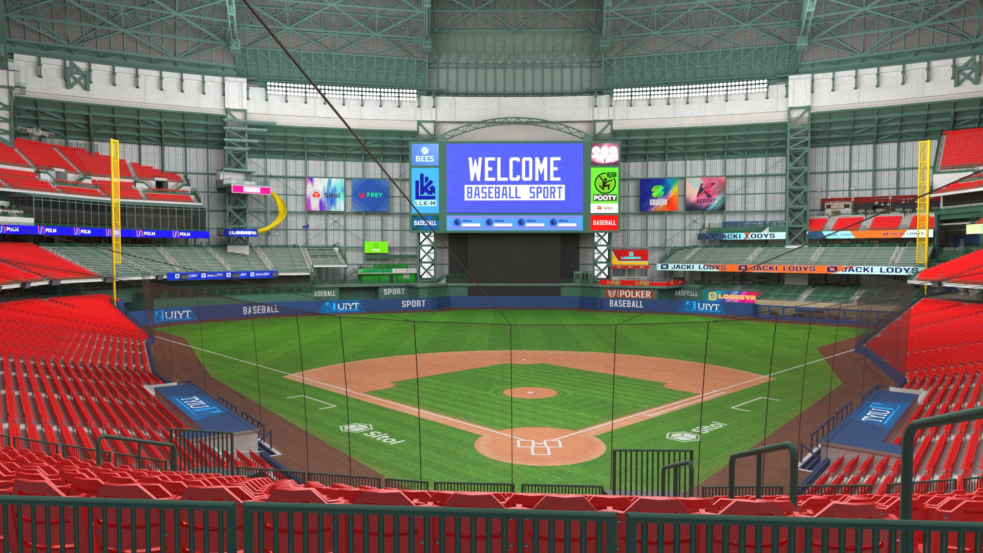 3D Baseball Stadium