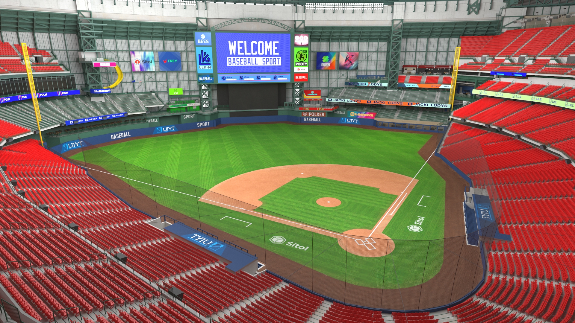 3D Baseball Stadium