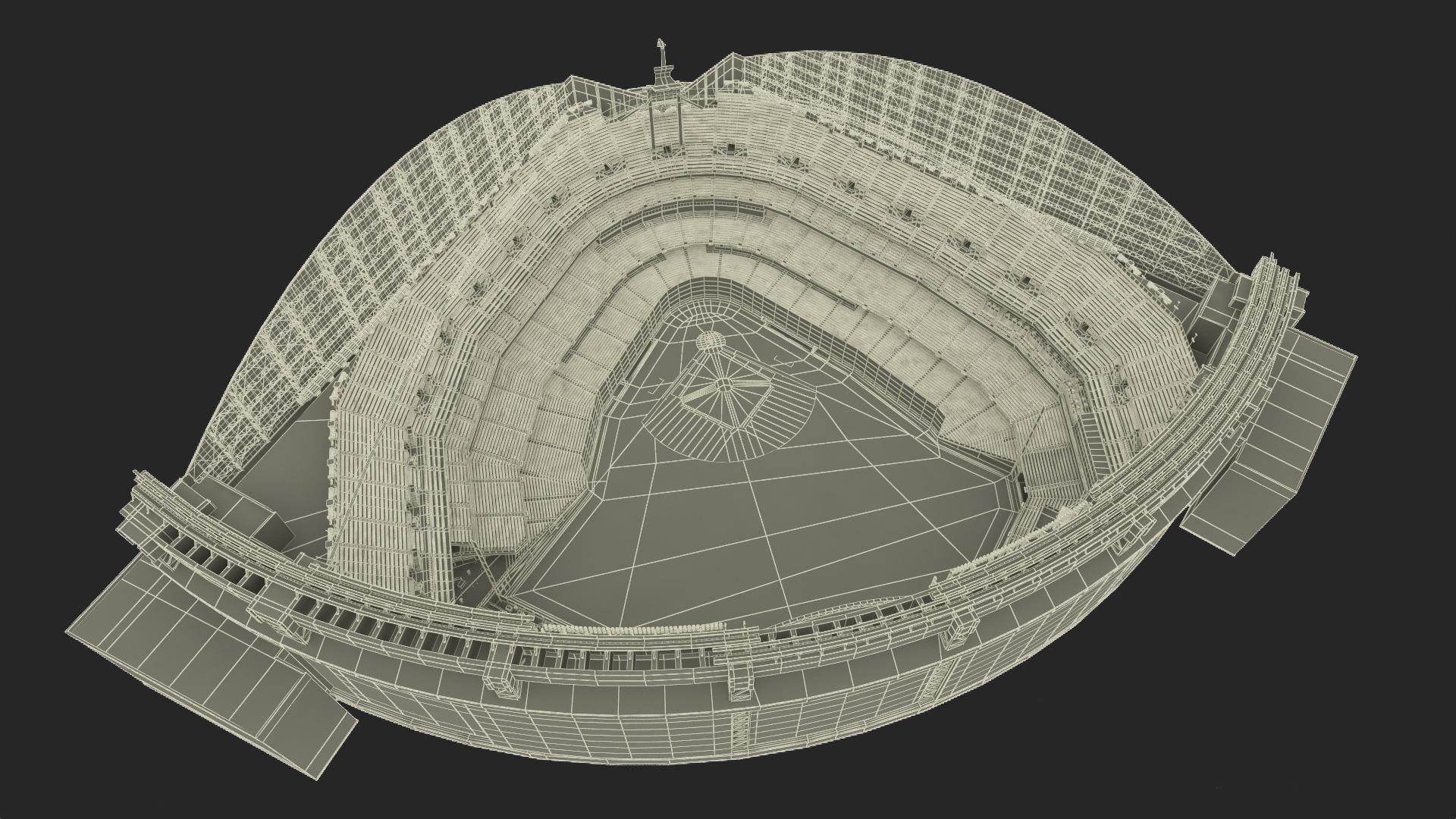 3D Baseball Stadium