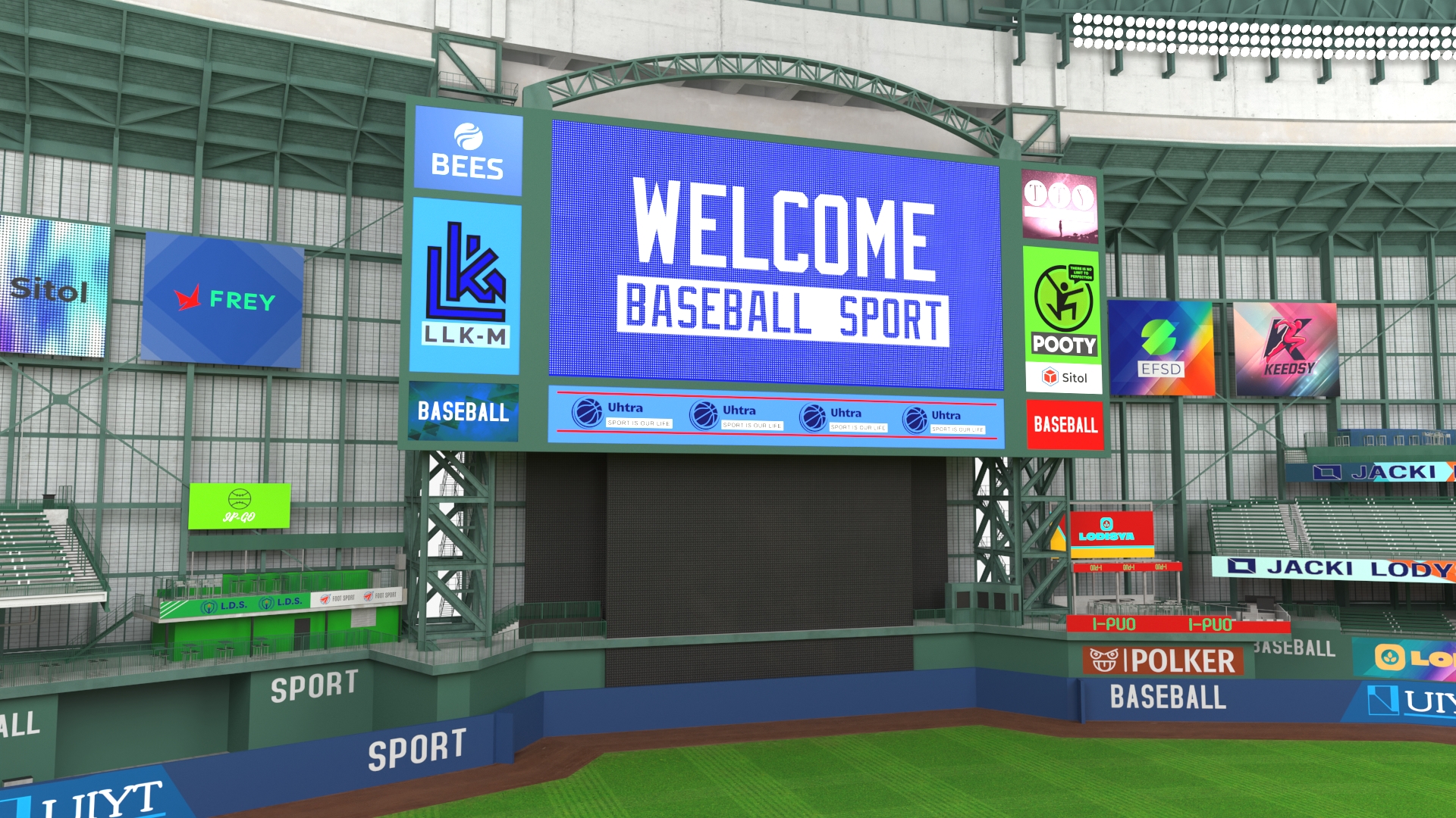 3D Baseball Stadium