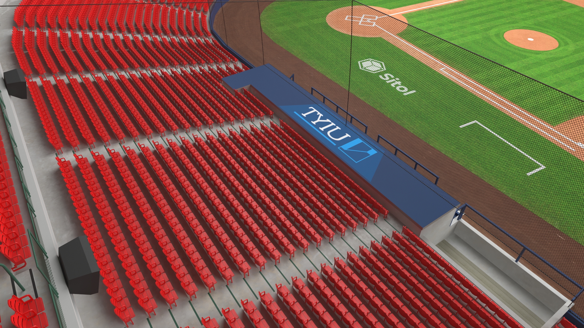 3D Baseball Stadium