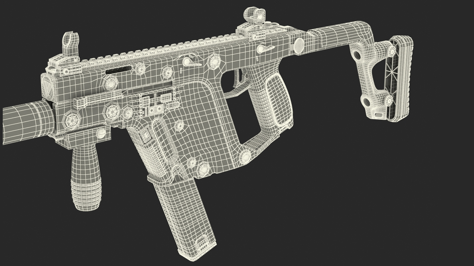 3D Tactical Submachine Gun KRISS Vector