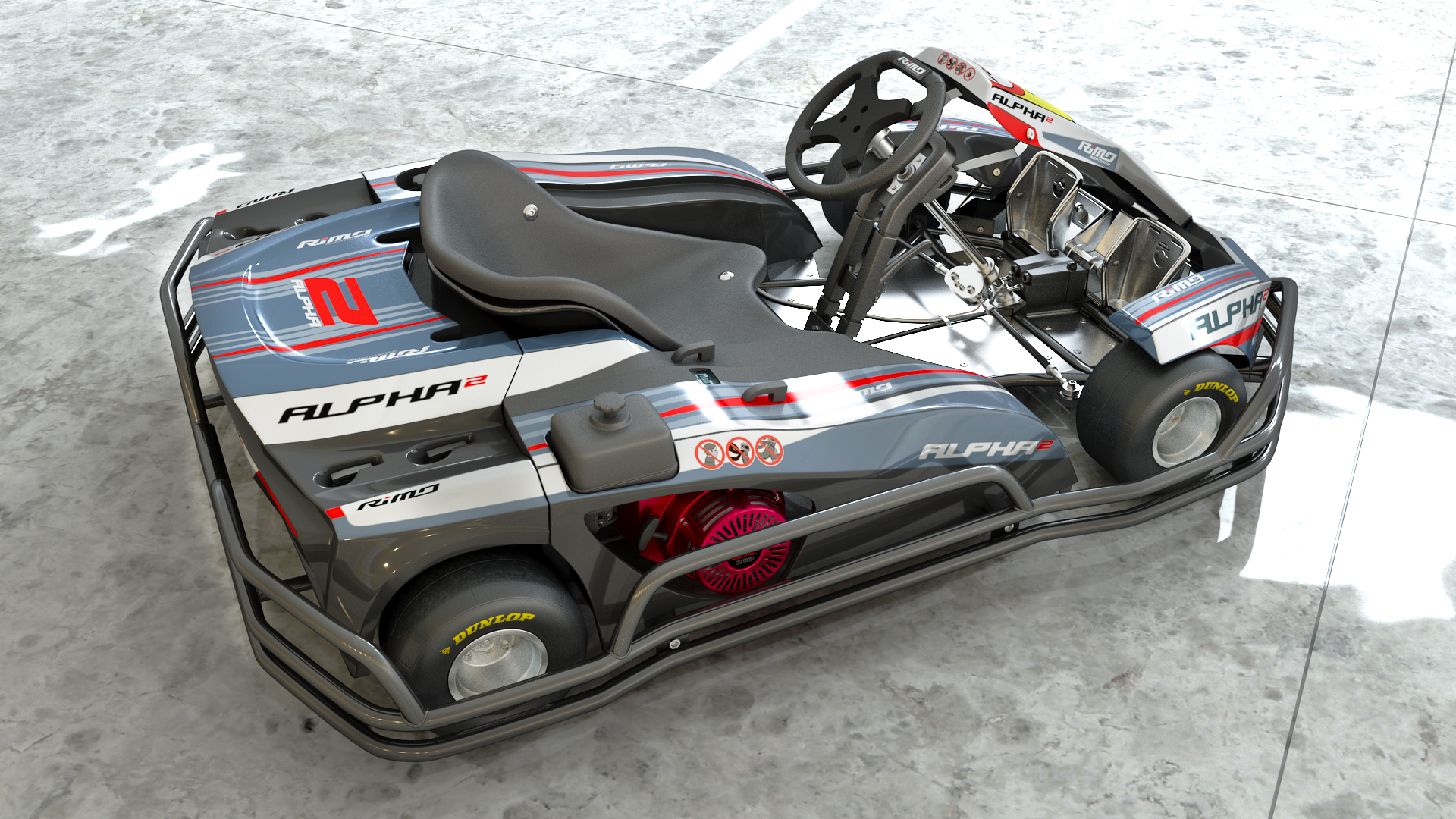 3D model HONDA GX Kart Engine