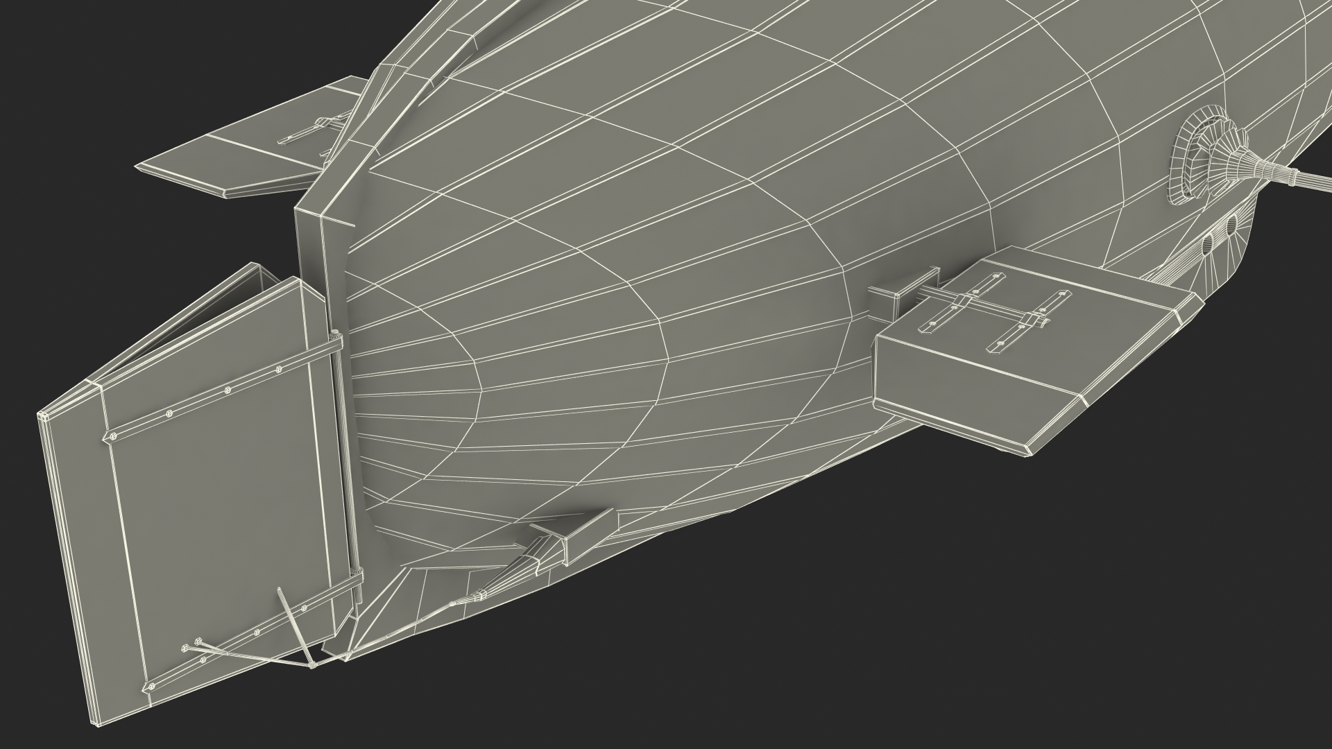 3D model Old Wooden Submarine