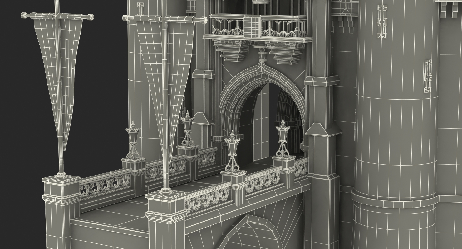 3D model Castle Entrance