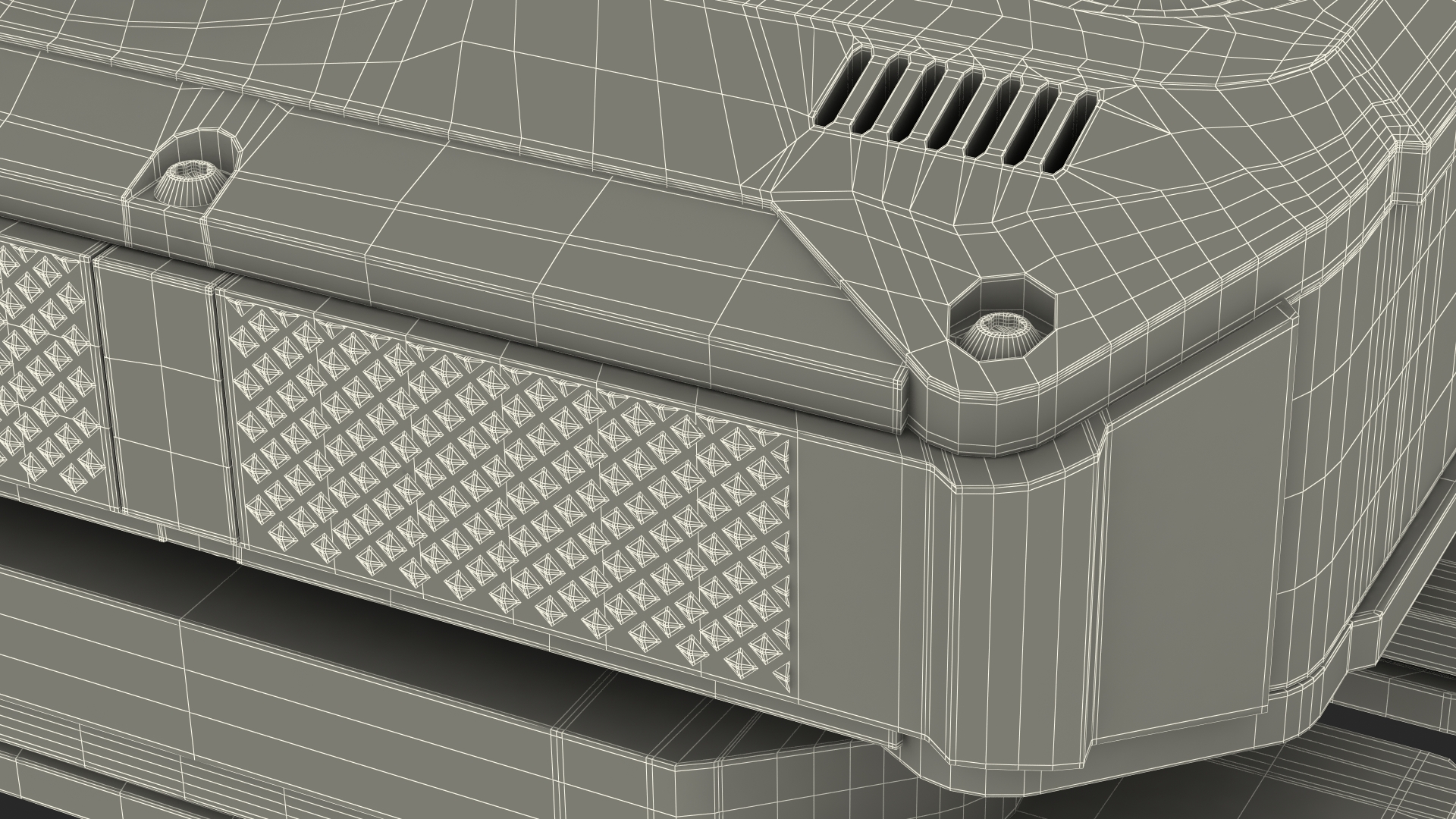 3D Police Body Camera on Molle Mount model