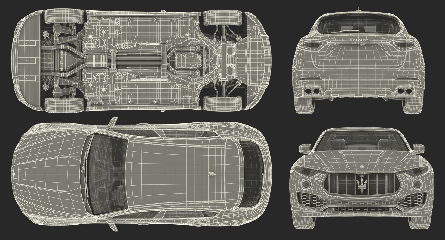 3D Maserati Levante 2017