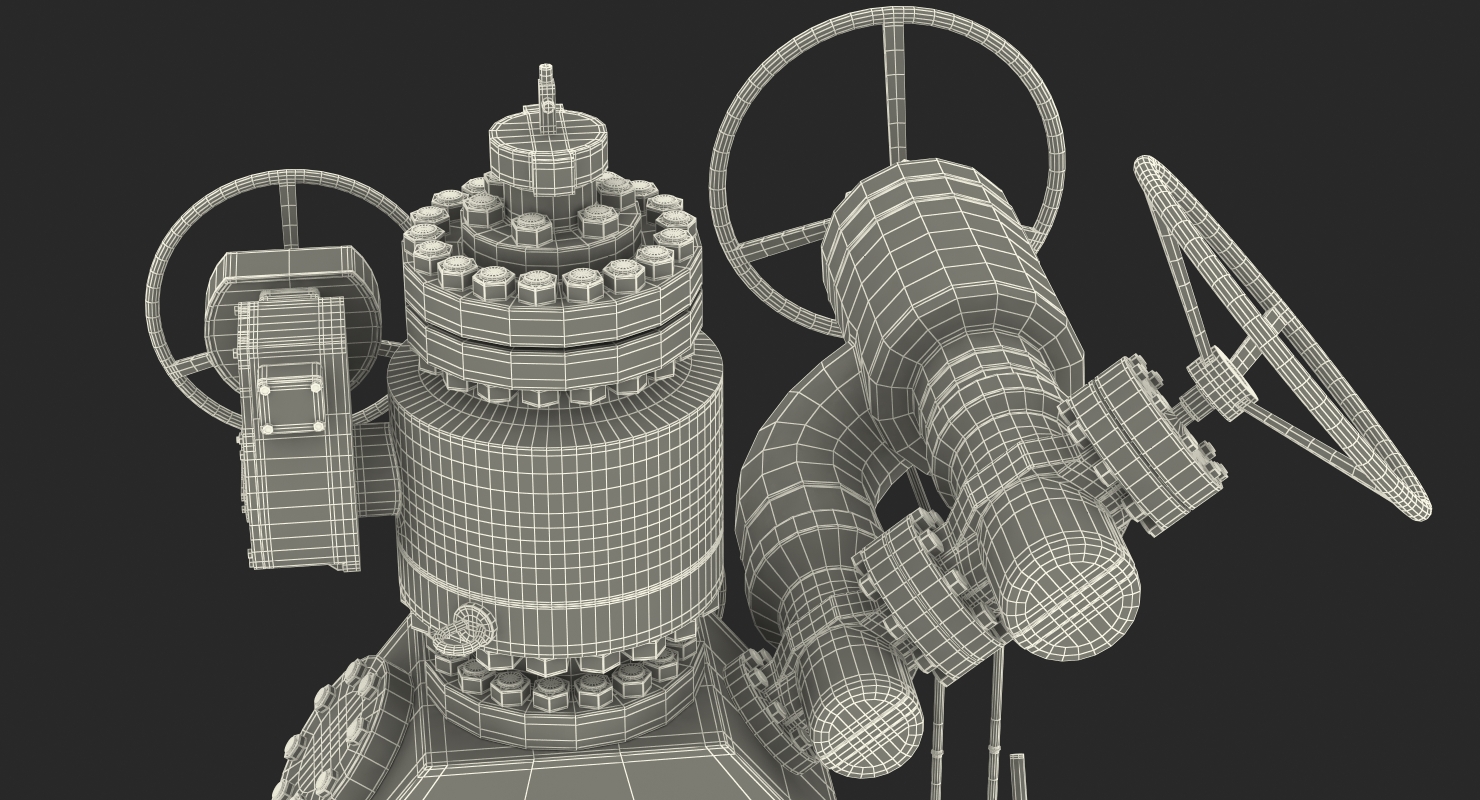 Oil Wellhead 3 3D model