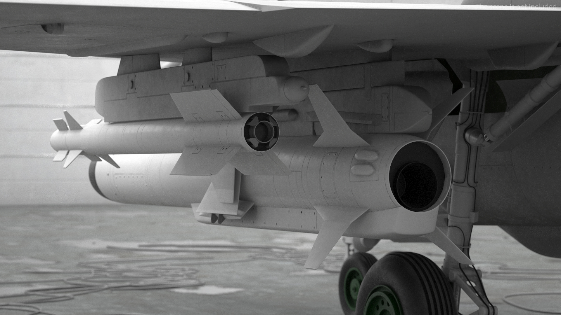 3D MiG 29 Fighter Aircraft with Armament Rigged for Cinema 4D model