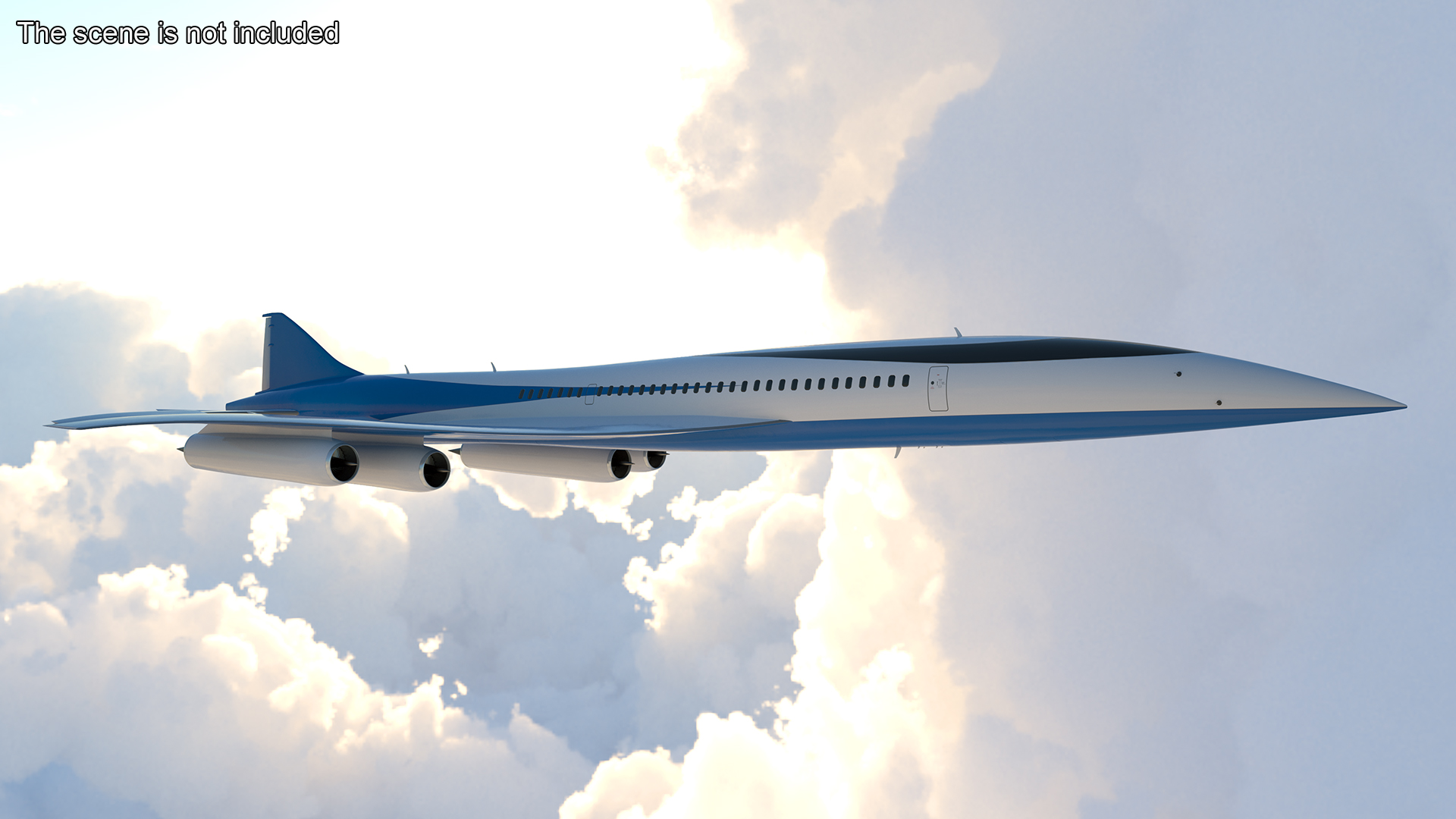 Supersonic Passenger Jet Generic 3D