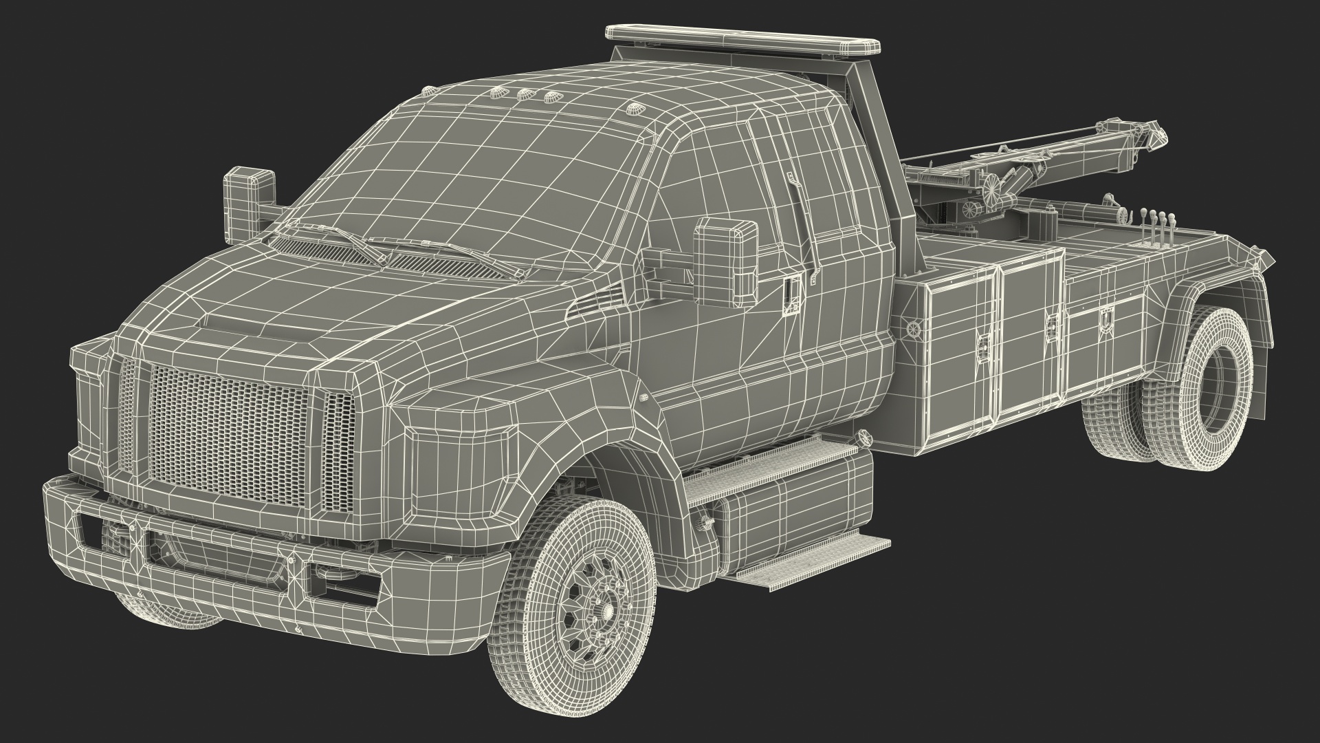 3D model Heavy Duty Tow Truck