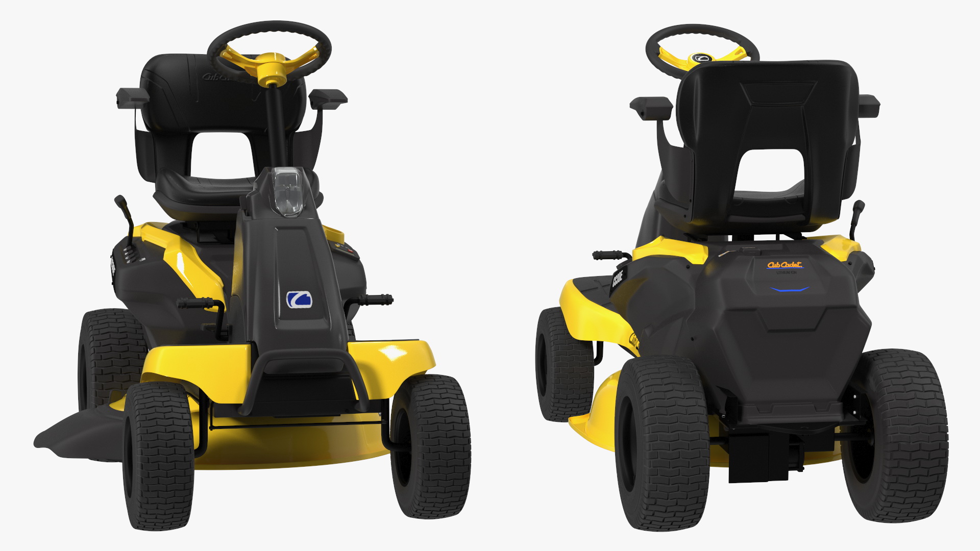 Electric Rider Lawn-Mower Cub Cadet Rigged 3D