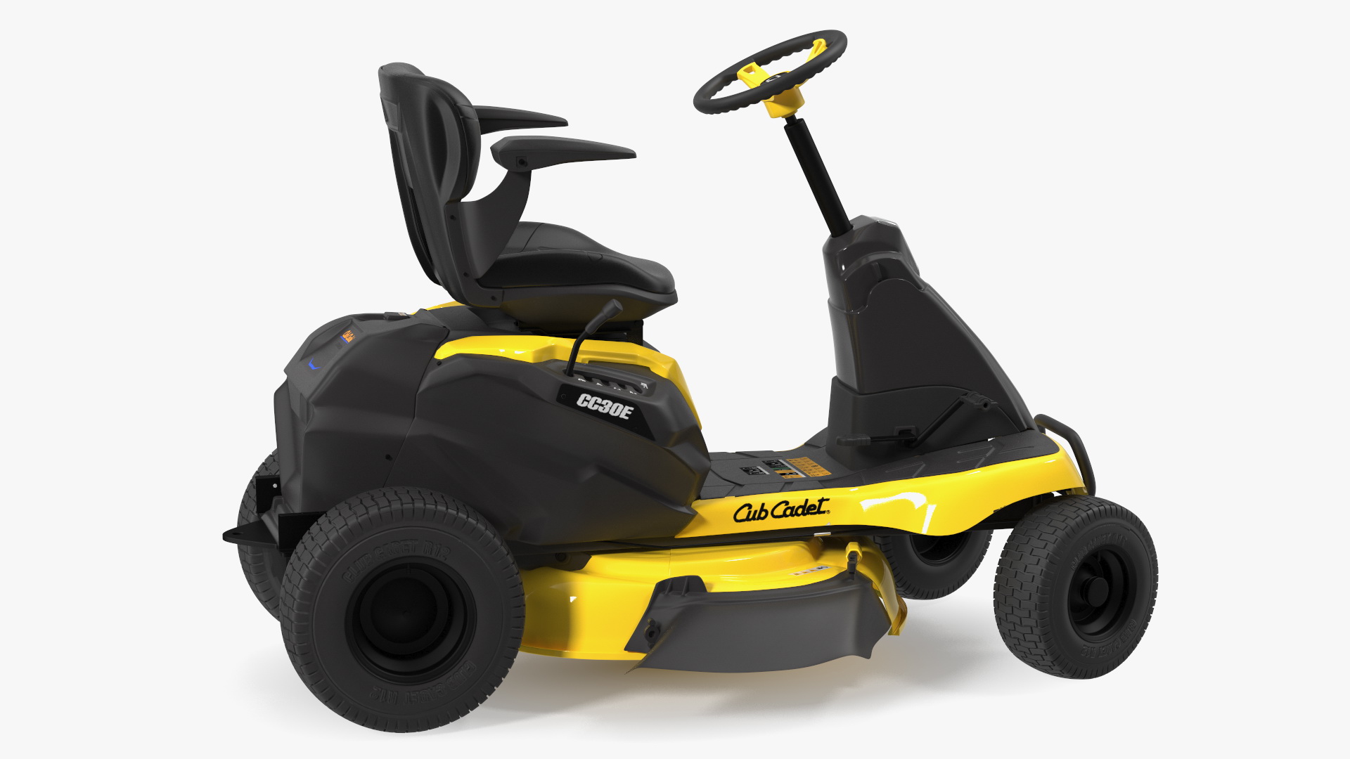 Electric Rider Lawn-Mower Cub Cadet Rigged 3D