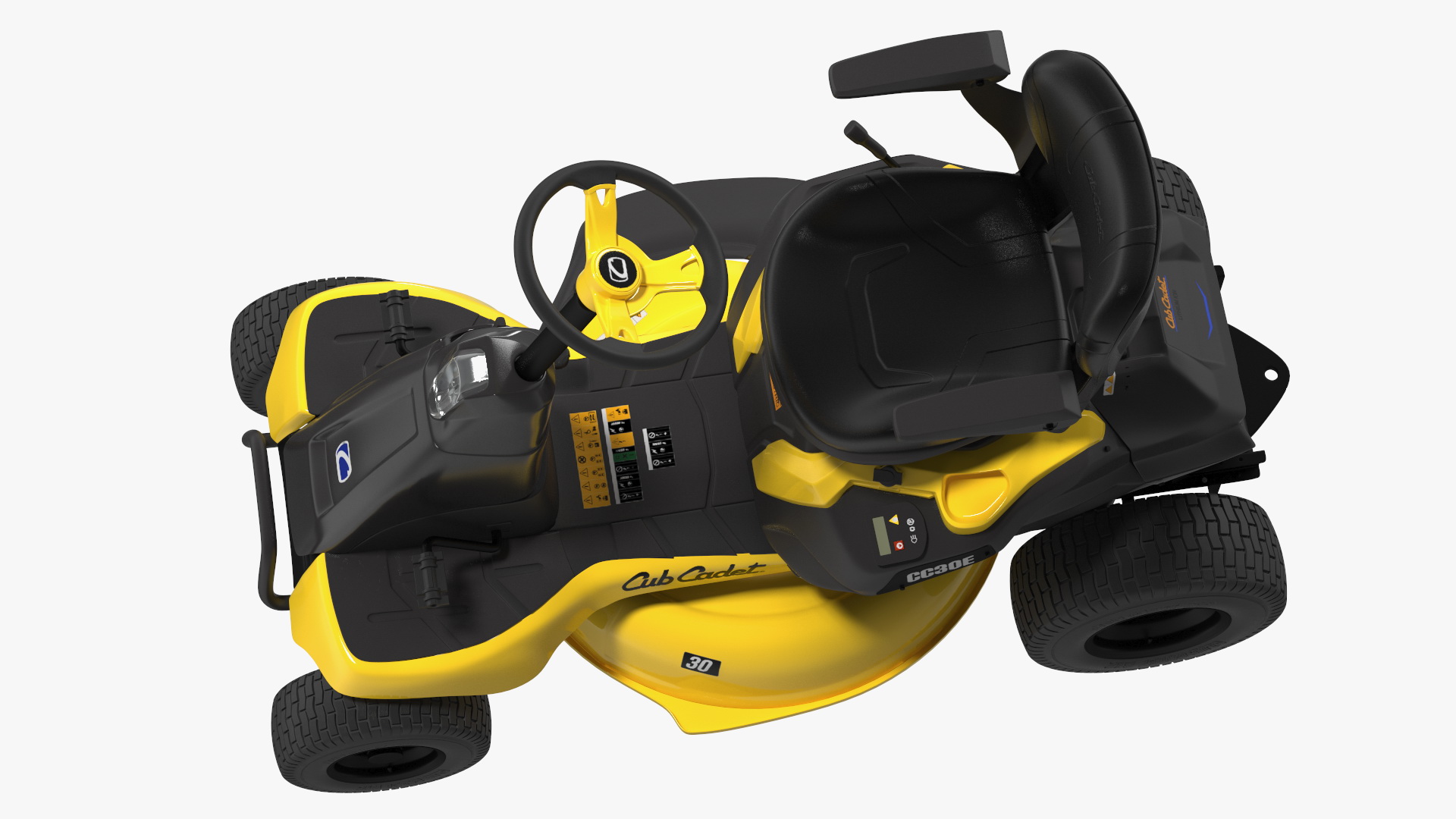 Electric Rider Lawn-Mower Cub Cadet Rigged 3D