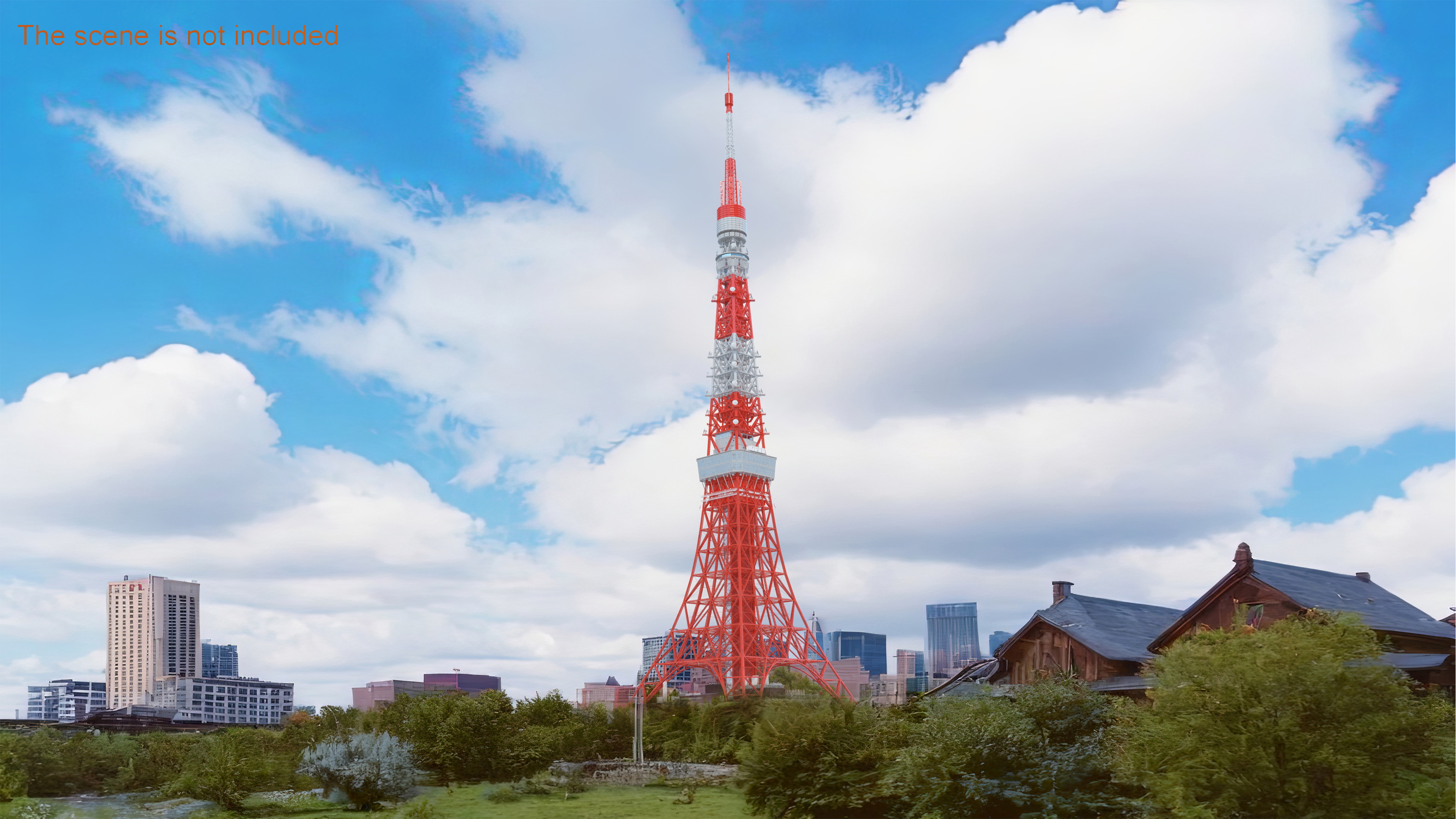 3D model Tokyo Tower Building