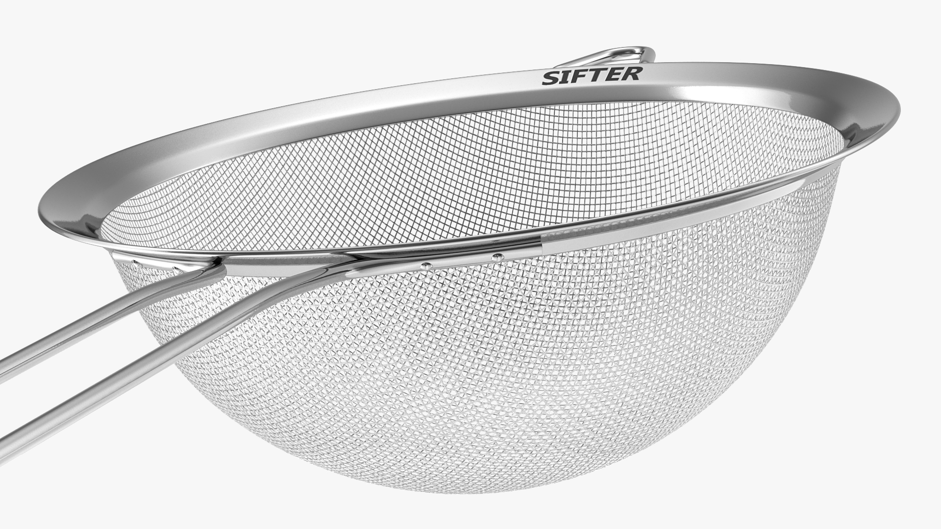 Fine Mesh Stainless Steel Strainer 3D model