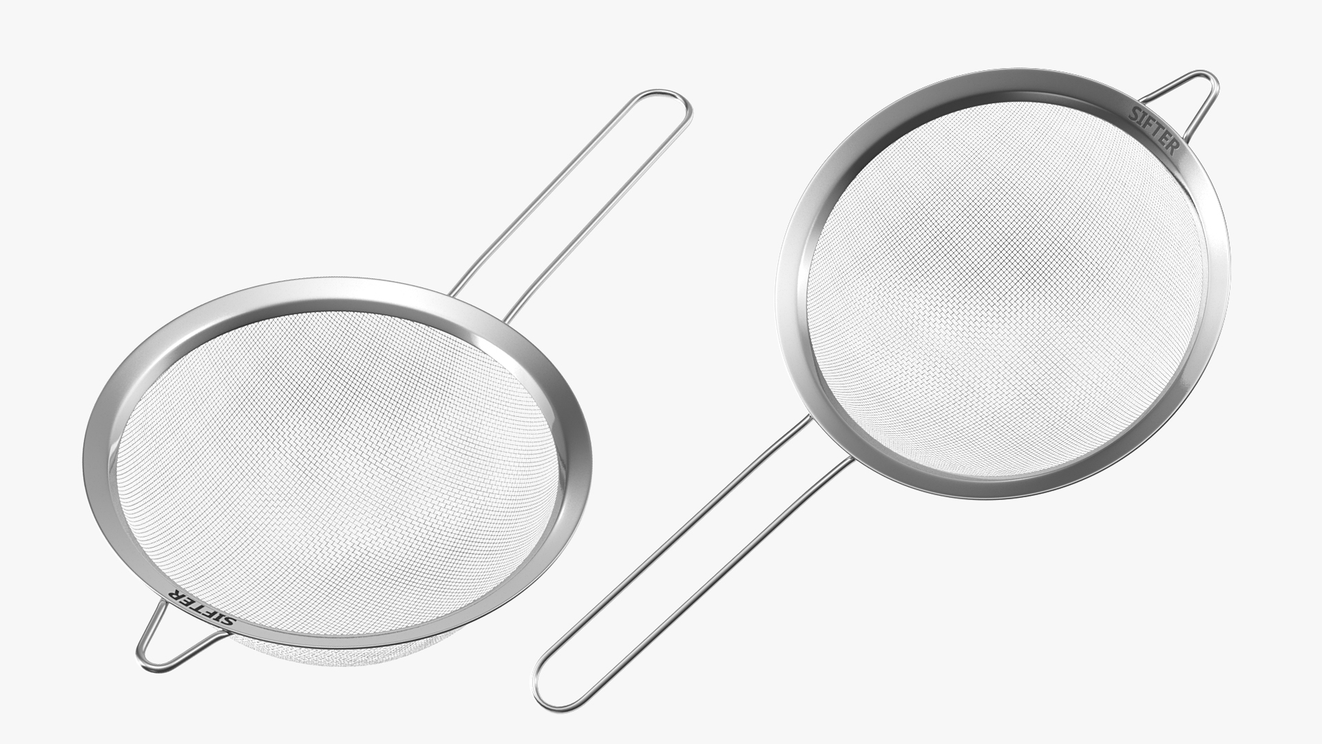 Fine Mesh Stainless Steel Strainer 3D model