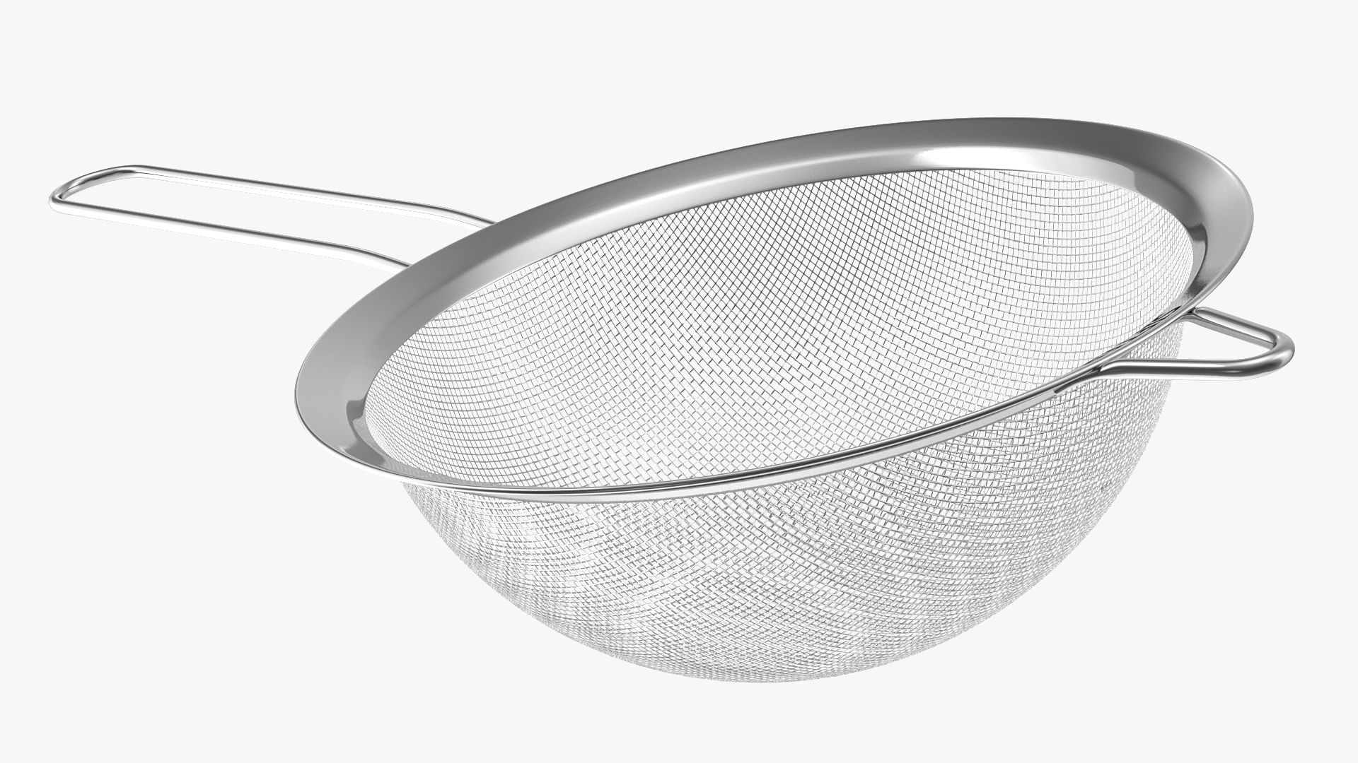 Fine Mesh Stainless Steel Strainer 3D model