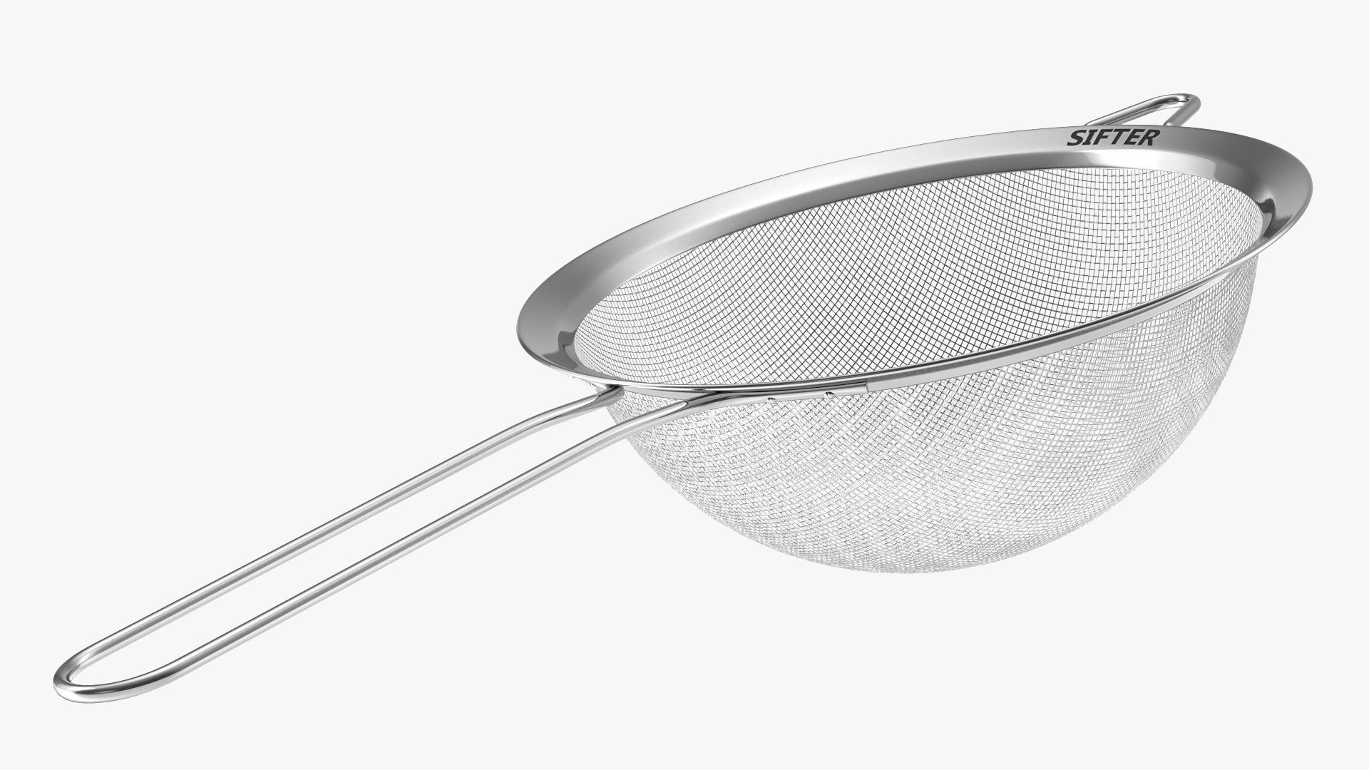 Fine Mesh Stainless Steel Strainer 3D model