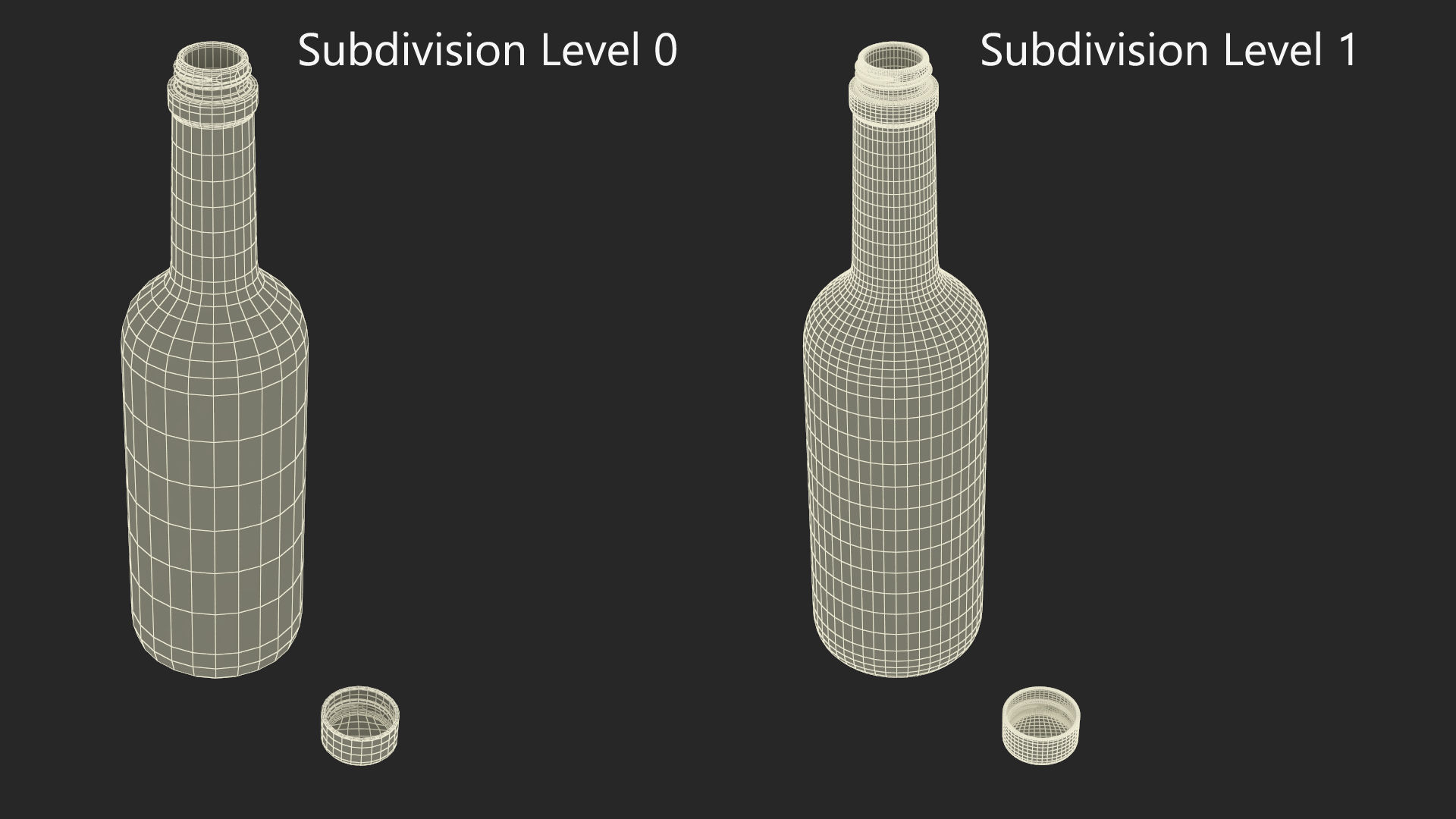 Eggnog Bottle Half Empty 3D model