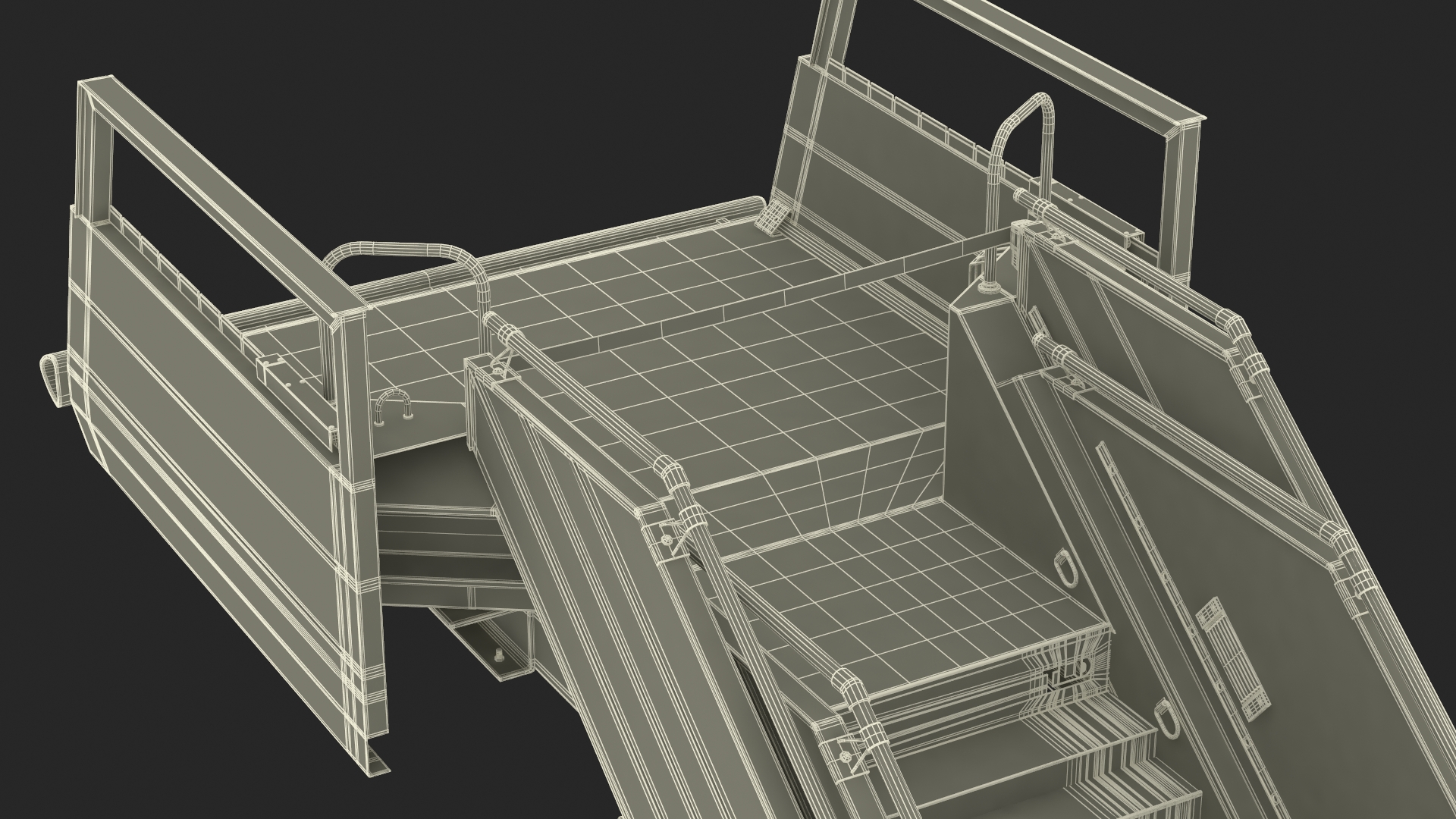 Airbus A220 with Passenger Steps 3D